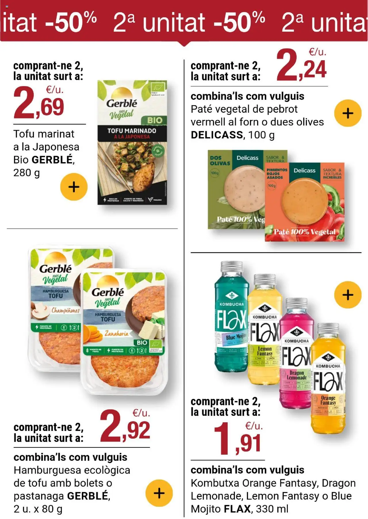 Bonpreu folleto │ válido desde el 23.09.2025 | Página: 42 | Productos: Paté, Zanahoria, Σοκολατούχο γάλα