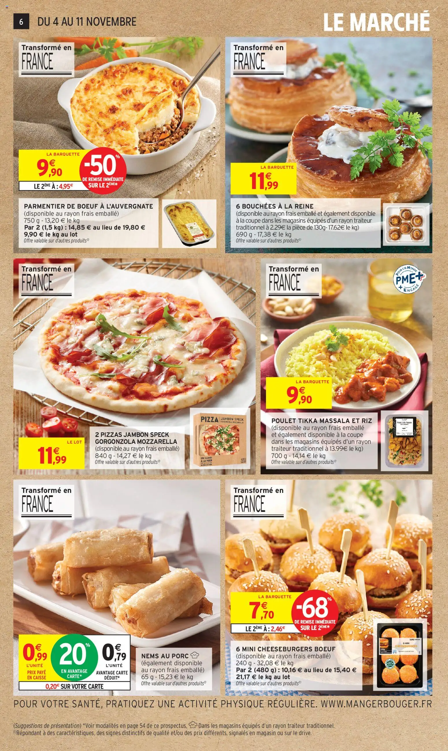 {H1} | Page: 6 | Produits: Mozzarella, Jambon, Pizza, Porc