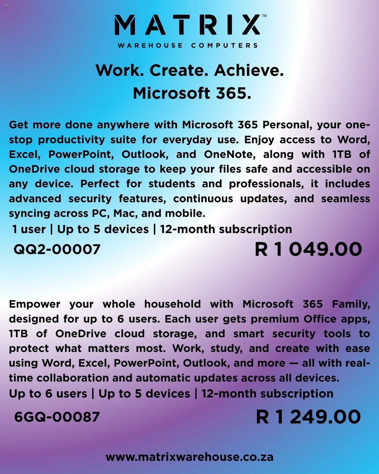 New Matrix Warehouse catalogue – valid from 05.11.2025 | Page: 3