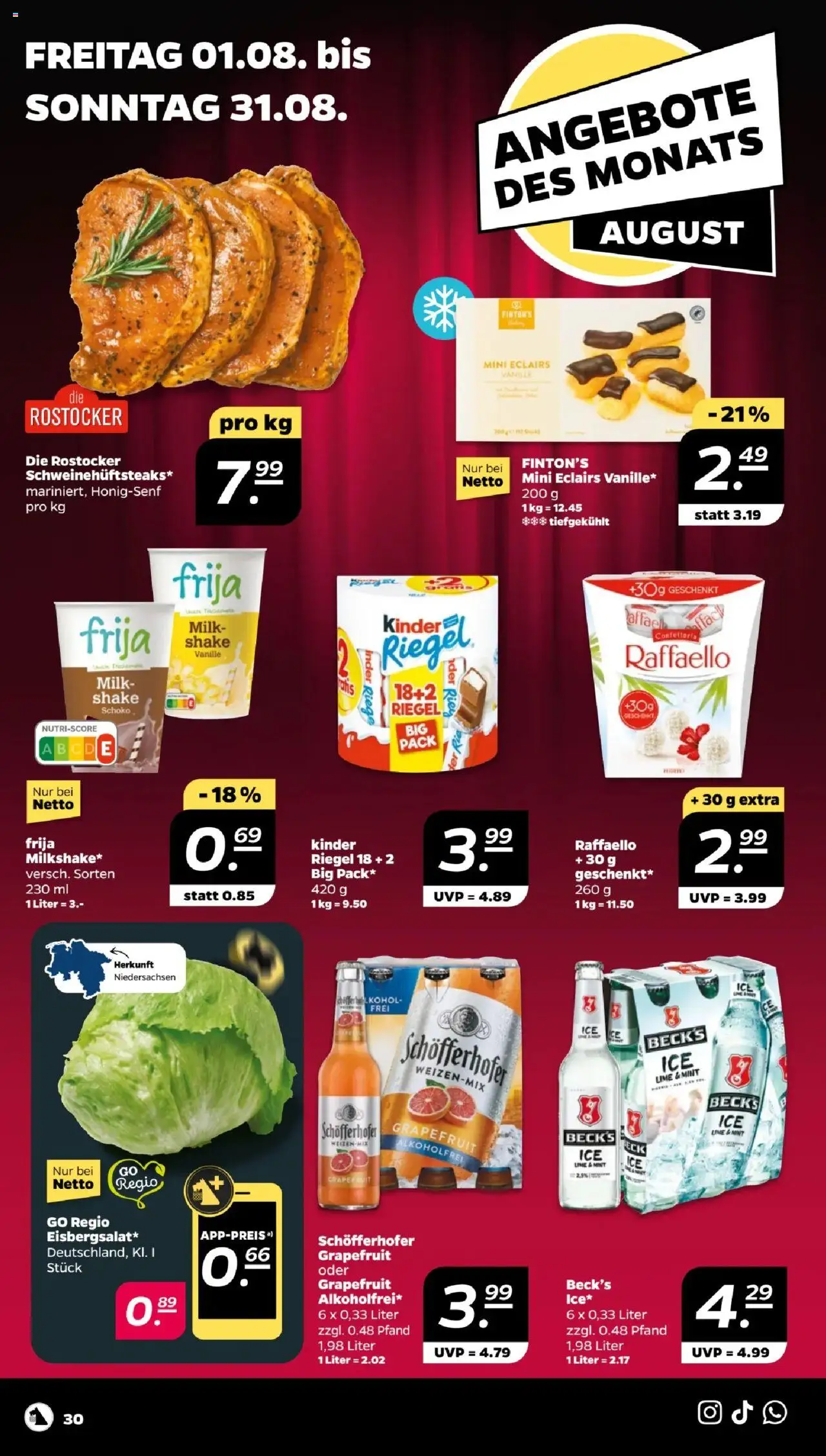 Netto Prospekt 	 - gültig ab dem 28.07.2025 | Seite: 32 | Produkte: Raffaello, Grapefruit