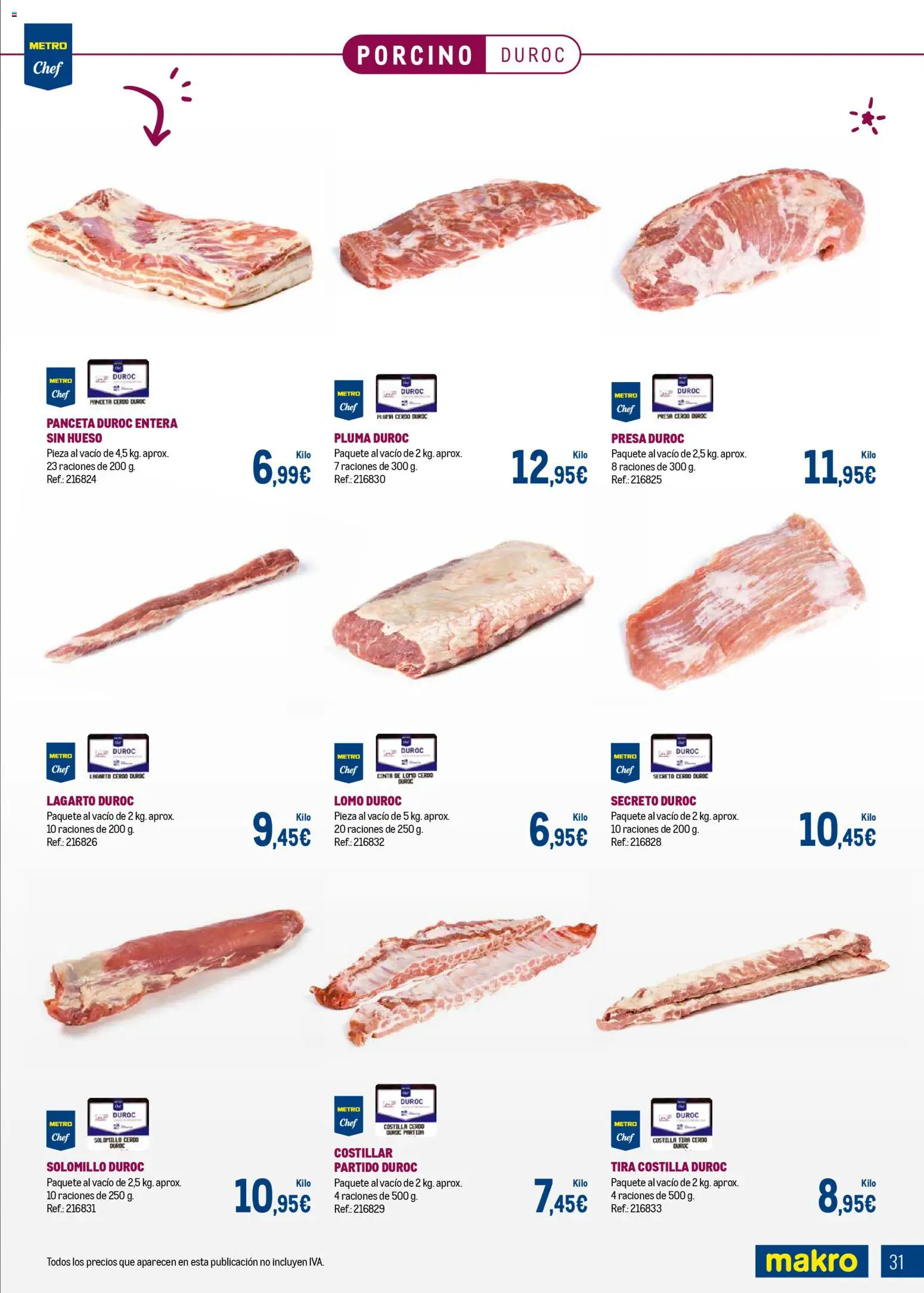 Makro - Expertos en carnes │ válido desde el 09.03.2026 | Página: 31 | Productos: Ηλεκτρικός φούρνος, Cerdo