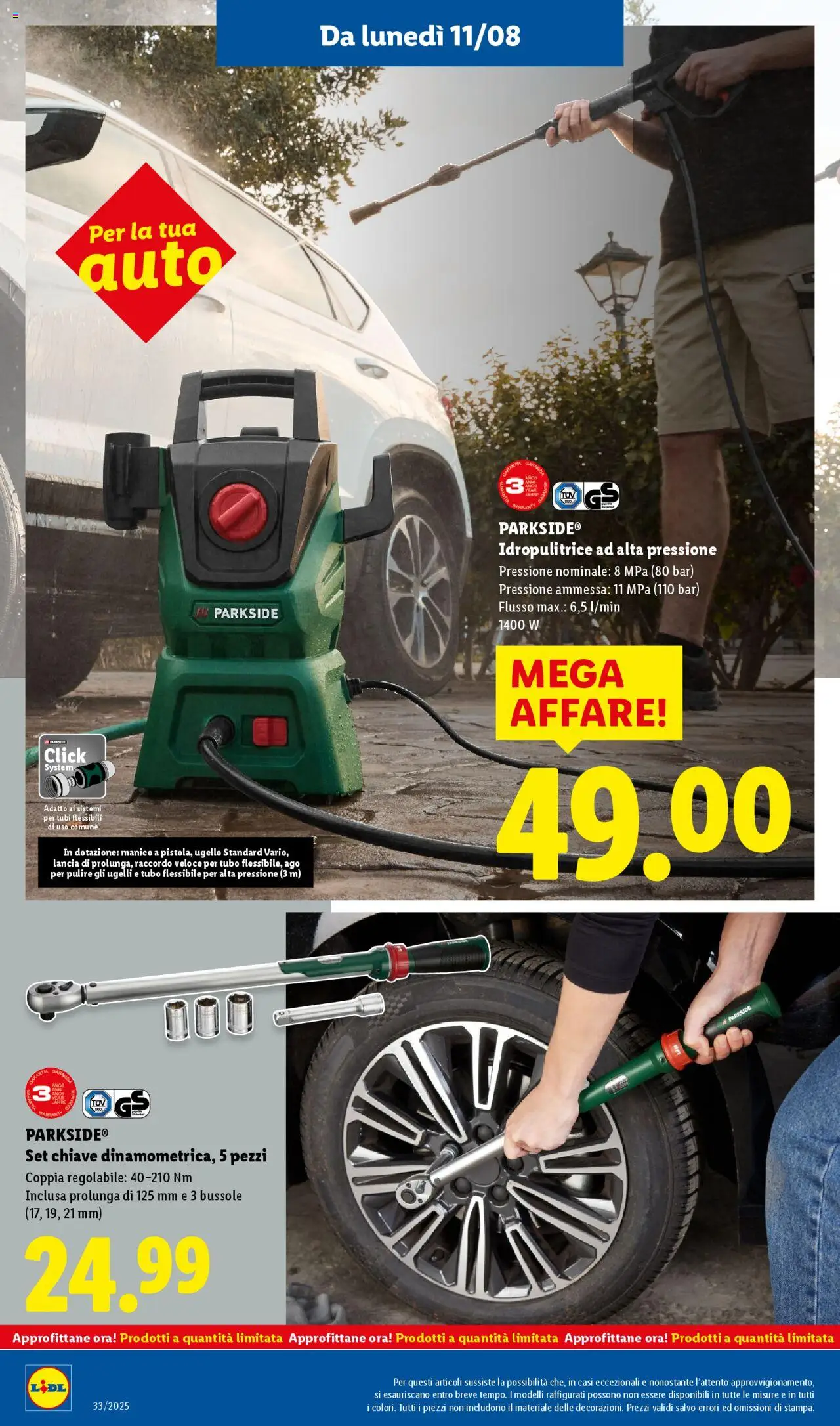 Volantino Lidl del 11.08.2025 | Pagina: 32 | Prodotti: Tubo, Idropulitrice