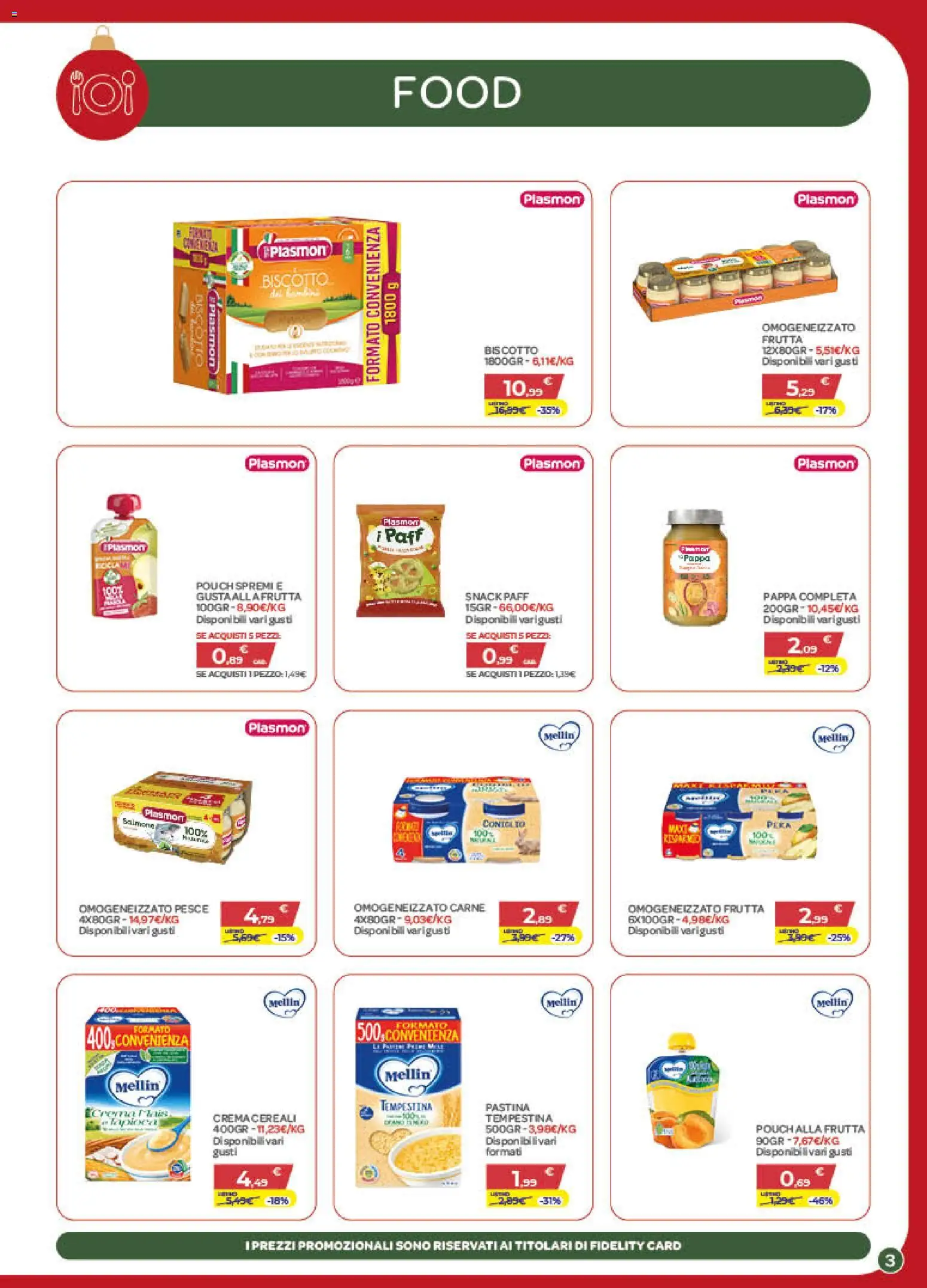 Volantino Bimbo store del 04.12.2025 | Pagina: 3 | Prodotti: Crema, Pesce, Cereali, Frutta