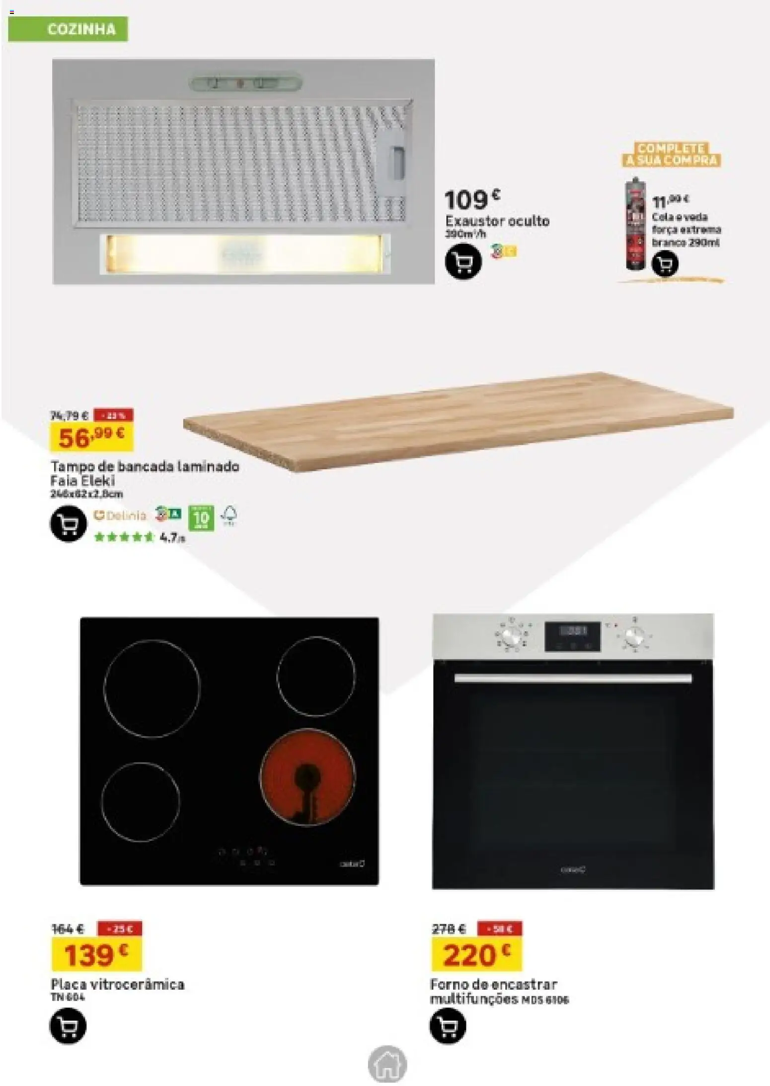 Leroy Merlin Madeira │ válido de 15.01.2026 | Página: 11 | Produtos: Forno, Exaustor, Bancada