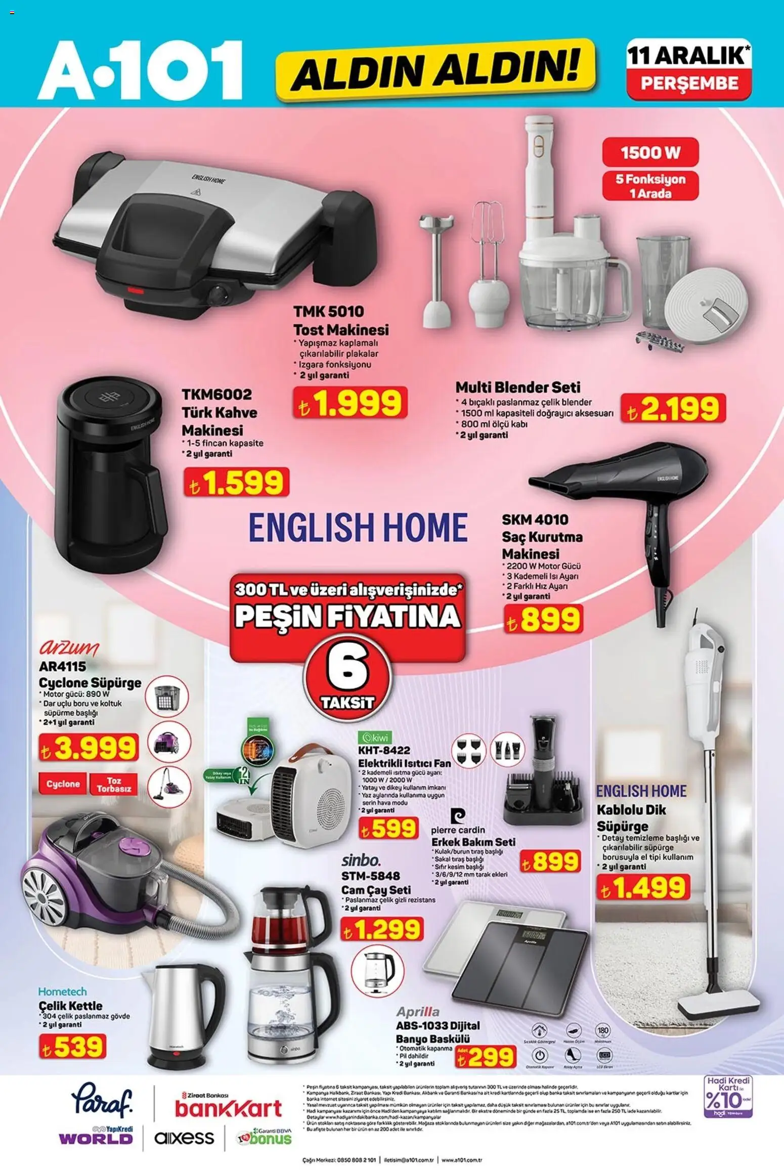 A101 Katalog Aldın Aldın - 11.12.2025 tarihinden itibaren geçerlidir | Sayfa: 7 | Ürünler: Banyo, Kahve, Elektrikli ısıtıcı, Izgara