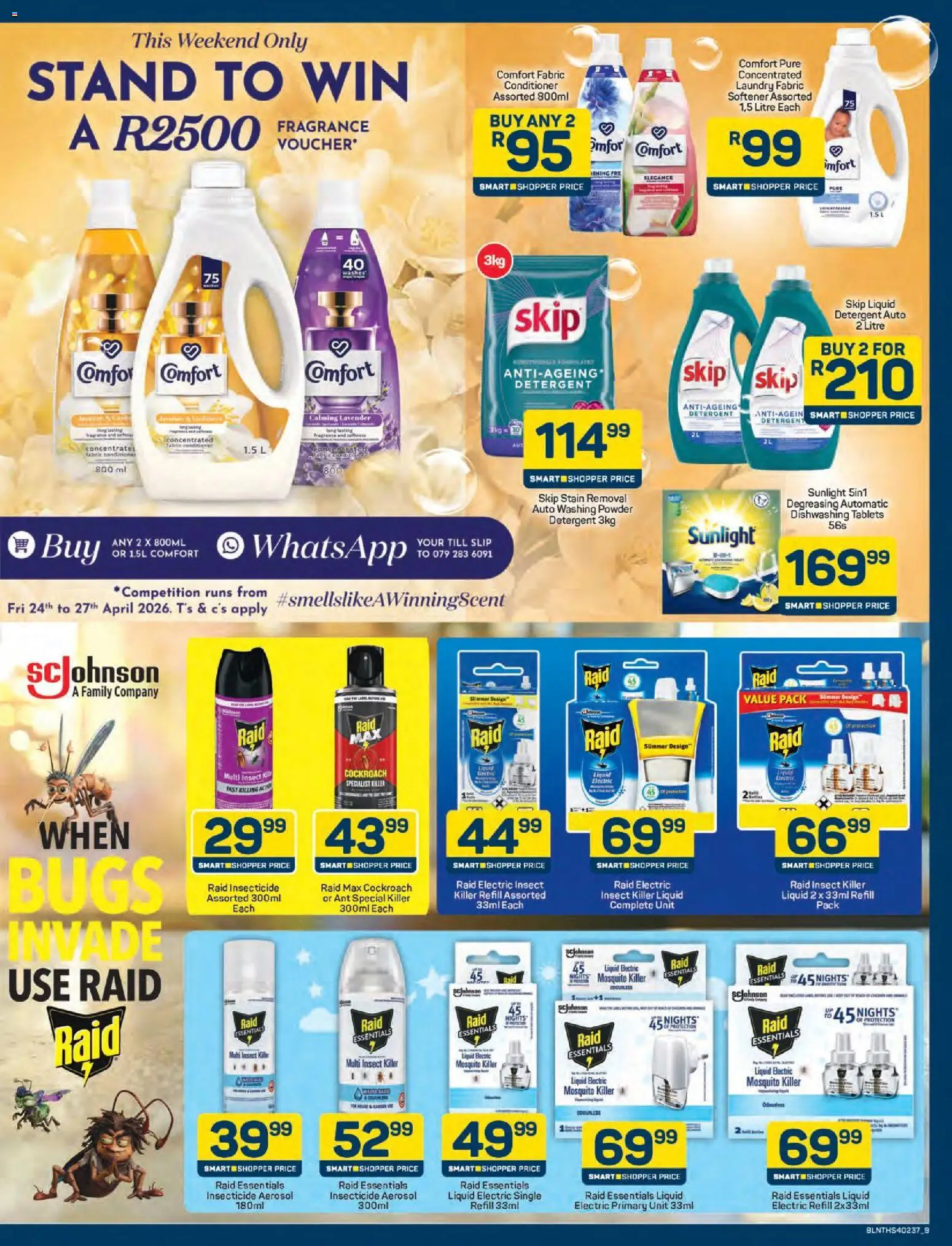 New Pick n Pay catalogue – valid from 24.04.2026 | Page: 9 | Products: Powder, Conditioner, Washing powder, Detergent
