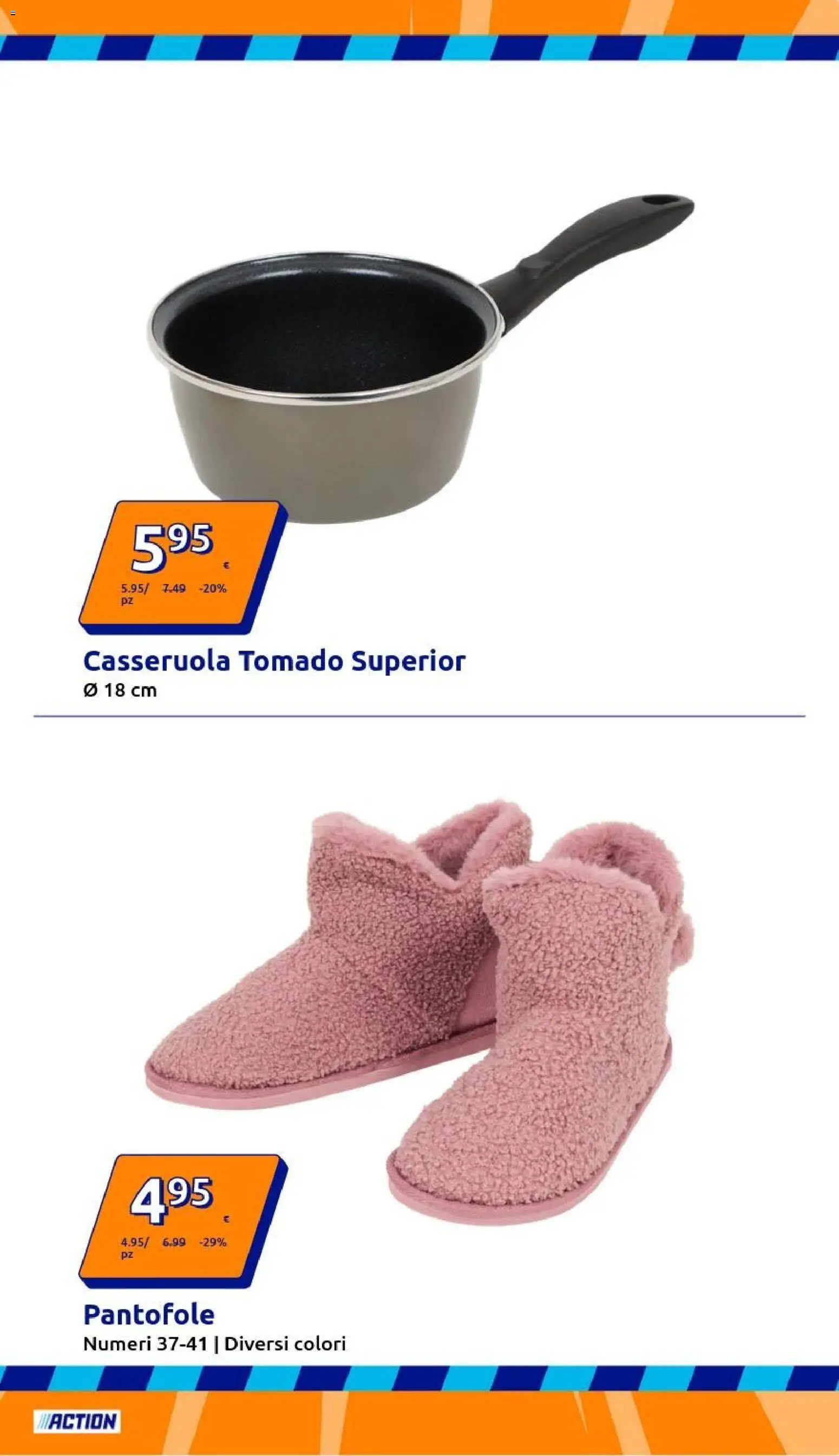 Volantino Action del 21.01.2026 | Pagina: 13 | Prodotti: Pantofole, Casseruola