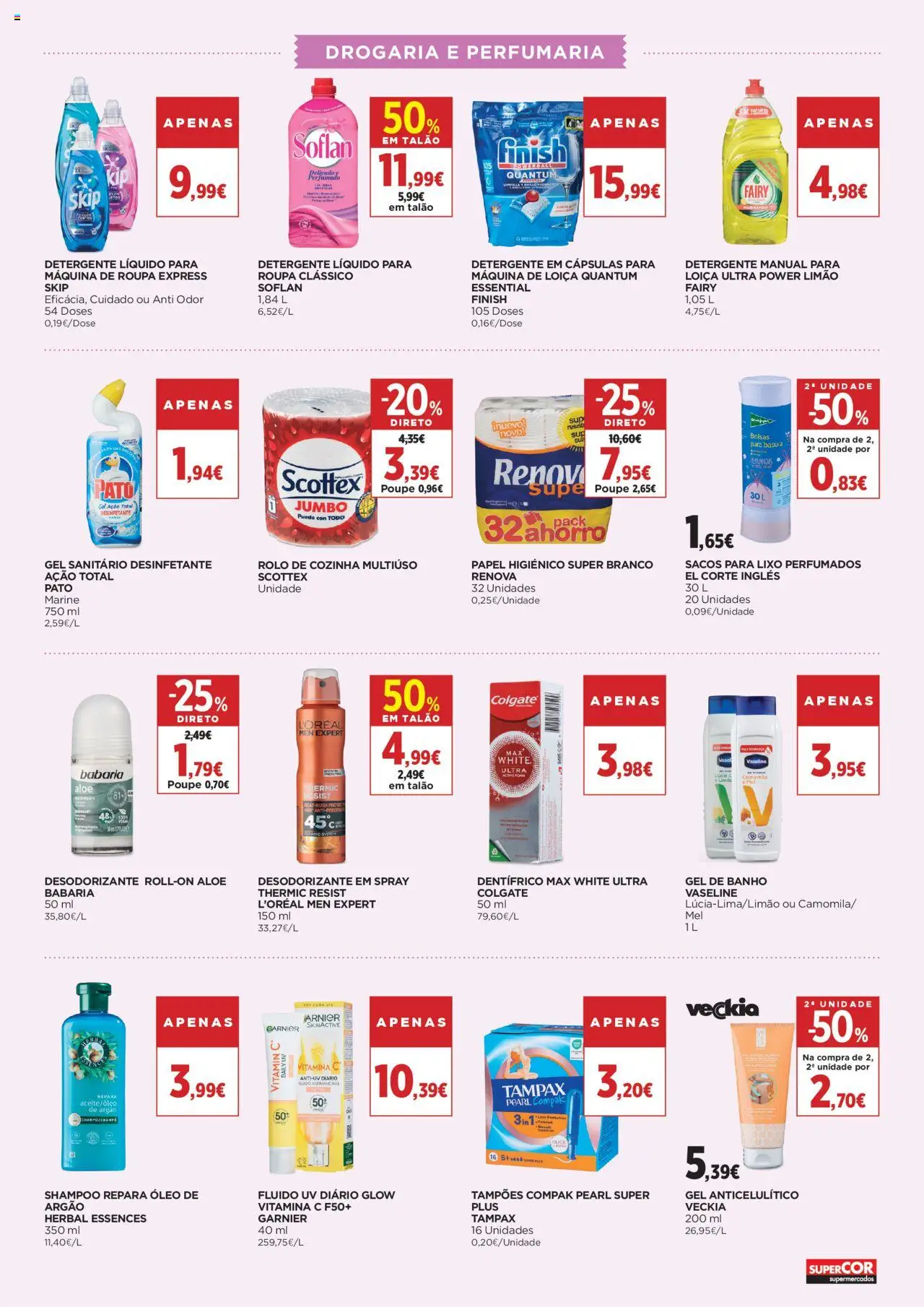 El Corte Ingles folheto │ válido de 08.08.2025 | Página: 11 | Produtos: Papel higiénico, Shampoo, Desodorizante, Óleo