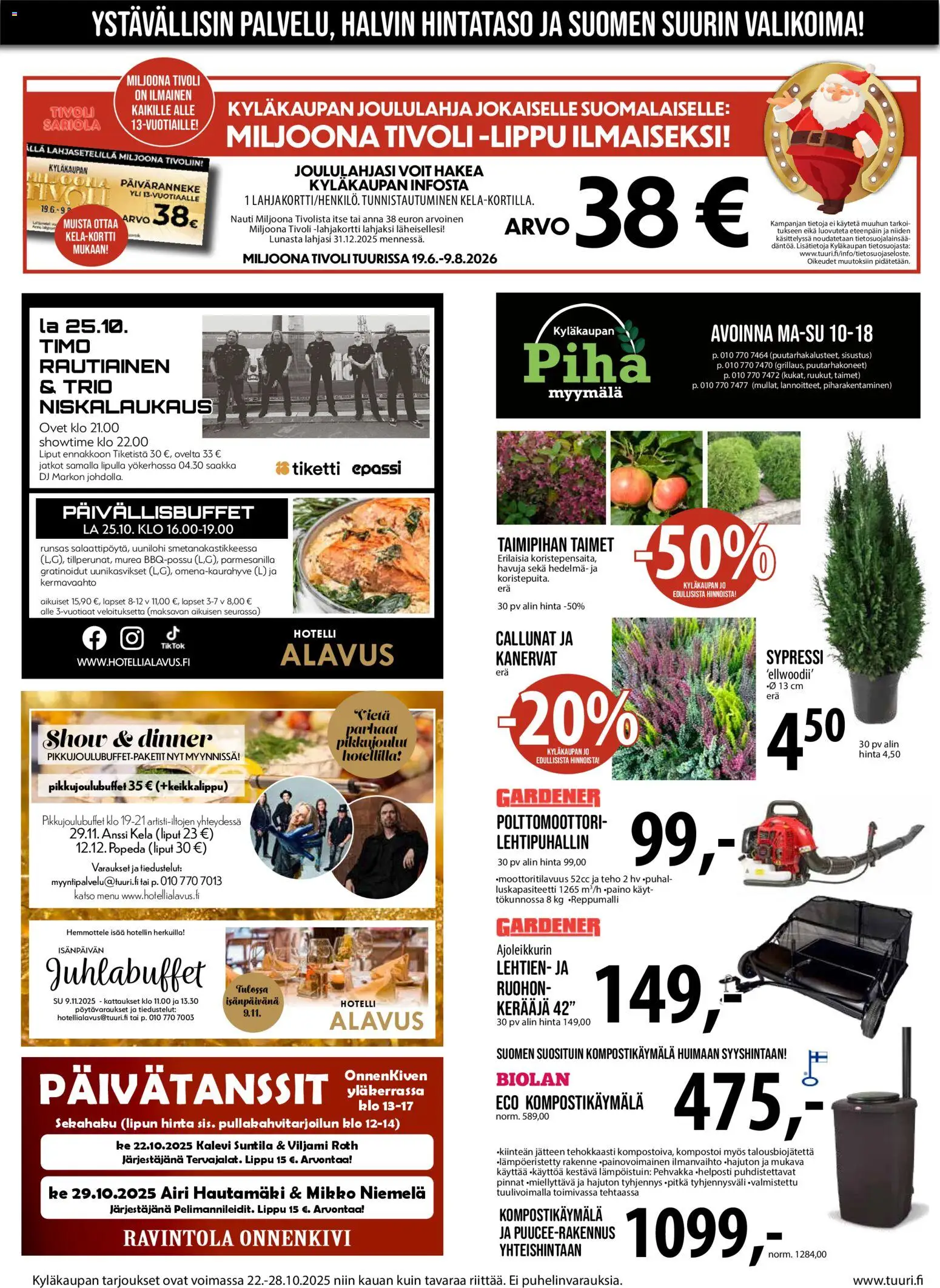 Tuuri tarjoukset – voimassa 22.10.2025 alkaen | Sivu: 6 | Tuotteet: Kermavaahto, Lehtipuhallin