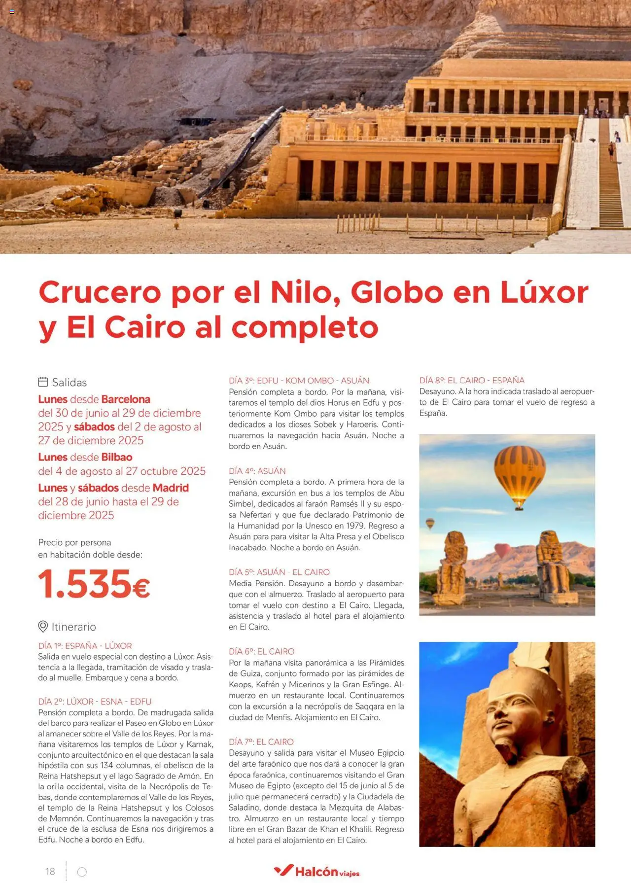 Halcón Viajes Egipto │ válido desde el 01.07.2025 | Página: 18 | Productos: Té, Navegación