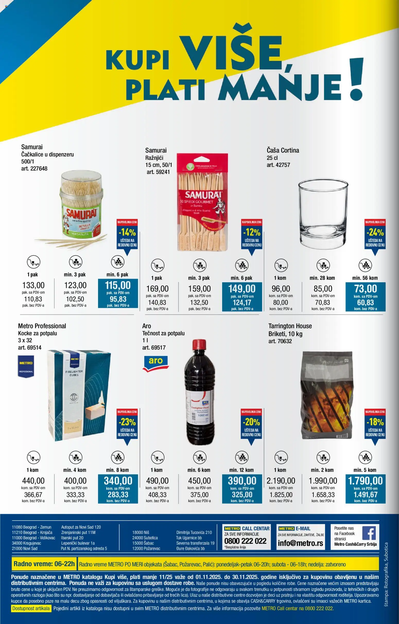 Metro katalog - važi od 01.11.2025 | Strana: 32 | Proizvode: Sto