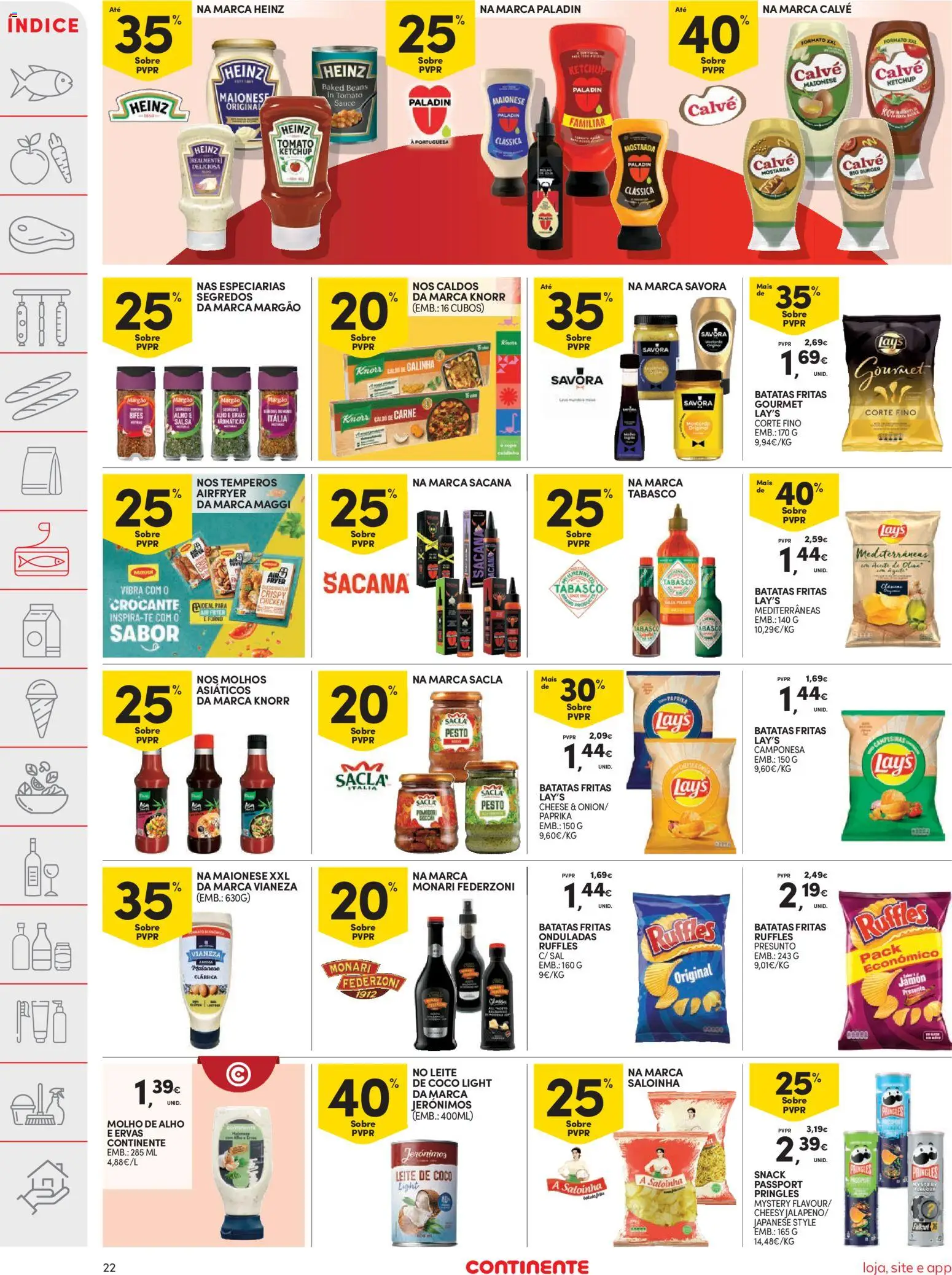 Continente folheto │ válido de 17.03.2026 | Página: 22 | Produtos: Forno, Presunto, Maionese, Ketchup
