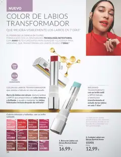 Vista previa Barra de Labios con Sérum Revival Anew, Barra de labios con sérum, textura sedosa y SPF15 que proporciona un color intenso y brillante, y ayuda a mantener los labios hidratados incluso después de retirarlo*. válido desde el 01.11.2025 | Página: 58 | Productos: Sérum, Barra de labios