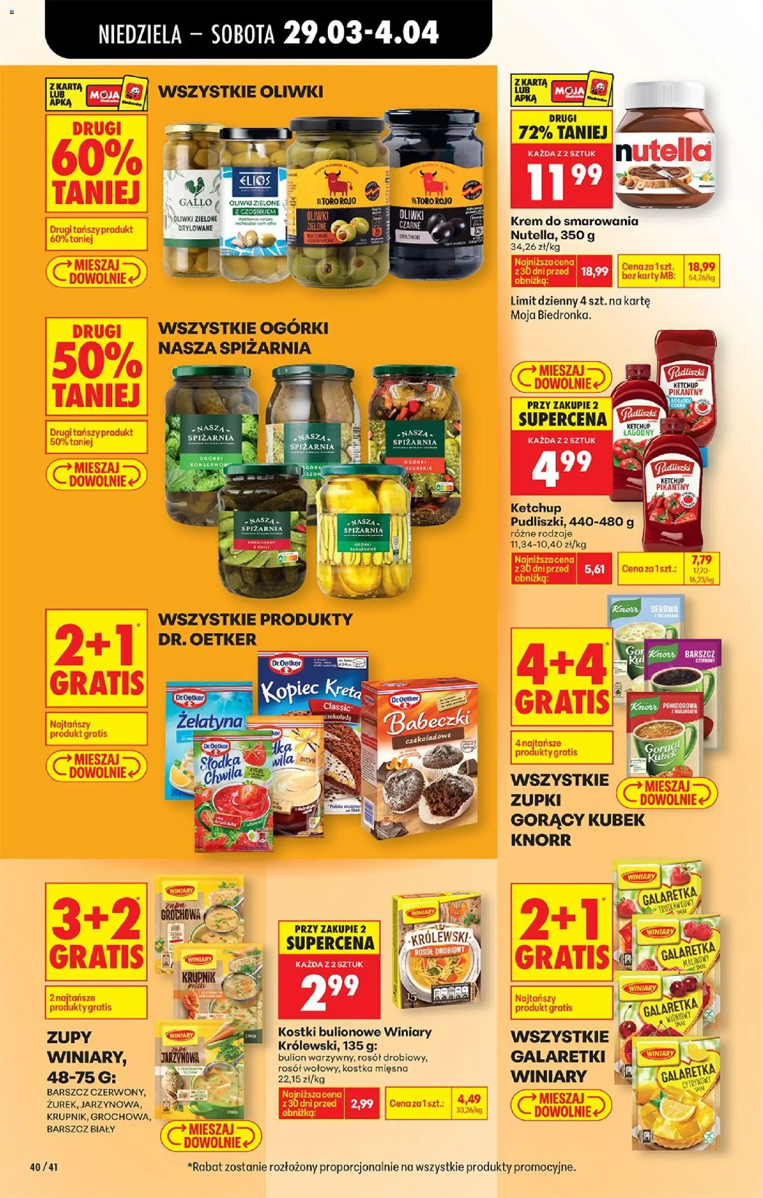 Biedronka gazetka od niedzieli od 29.03.2026 | Strona: 56 | Produkty: Barszcz, Karta, Galaretka, Krem