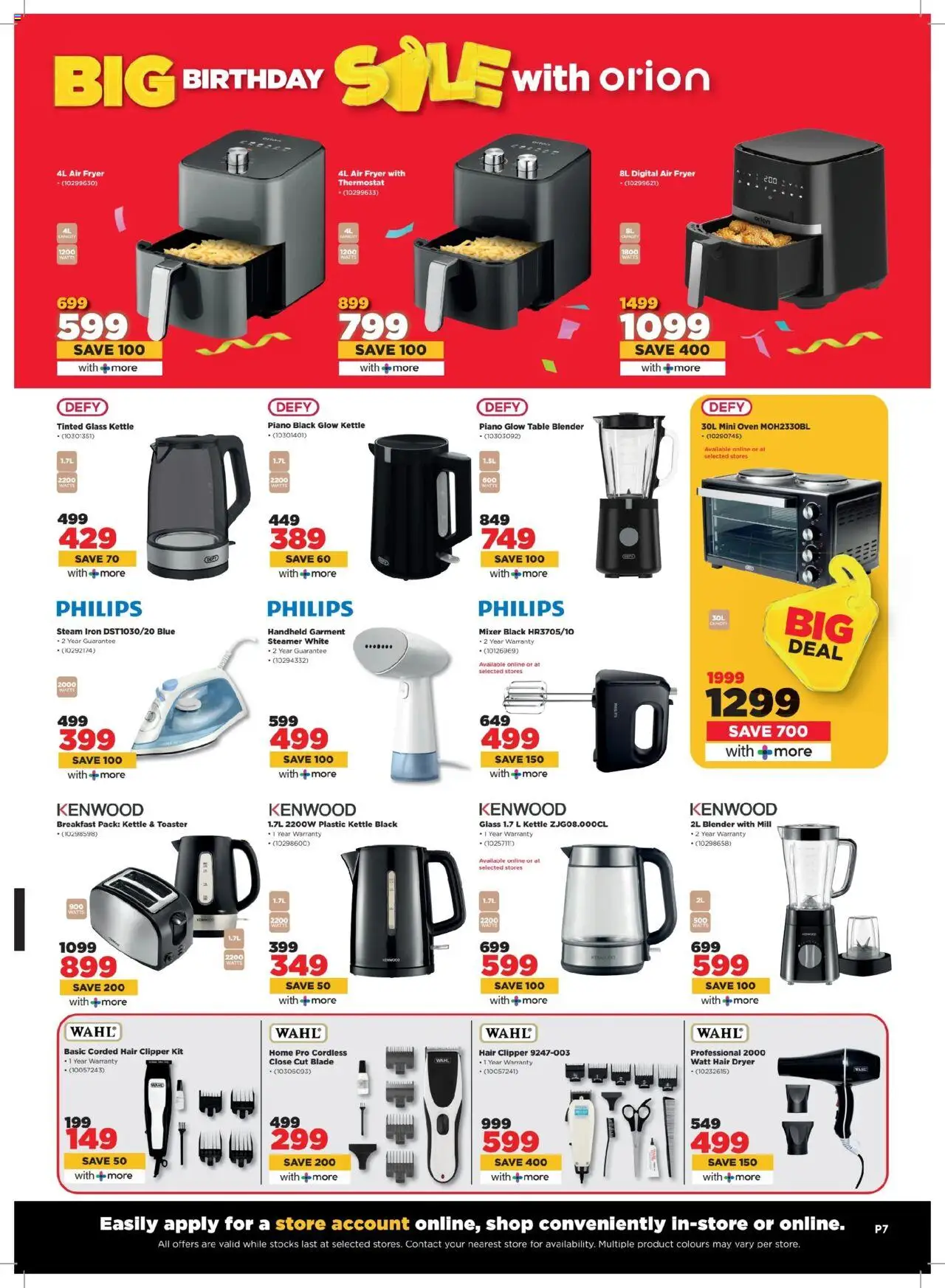 New HiFi Corp catalogue – valid from 25.09.2025 | Page: 7 | Products: Dryer, Mixer, Hair dryer, Hair clipper