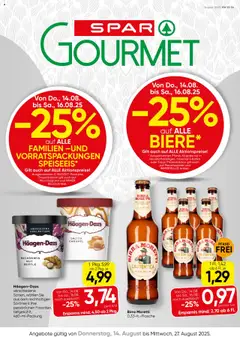 Vorschau von dem Prospekt - SPAR Gourmet Flugblatt gültig ab 14.08.2025