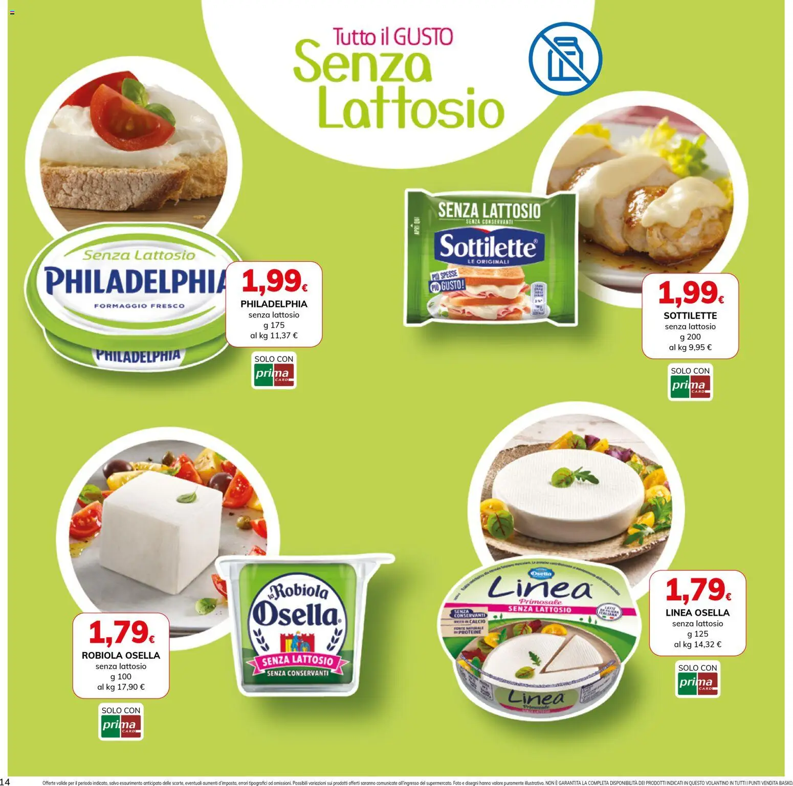 Volantino Basko del 11.11.2025 | Pagina: 14 | Prodotti: Formaggio, Robiola