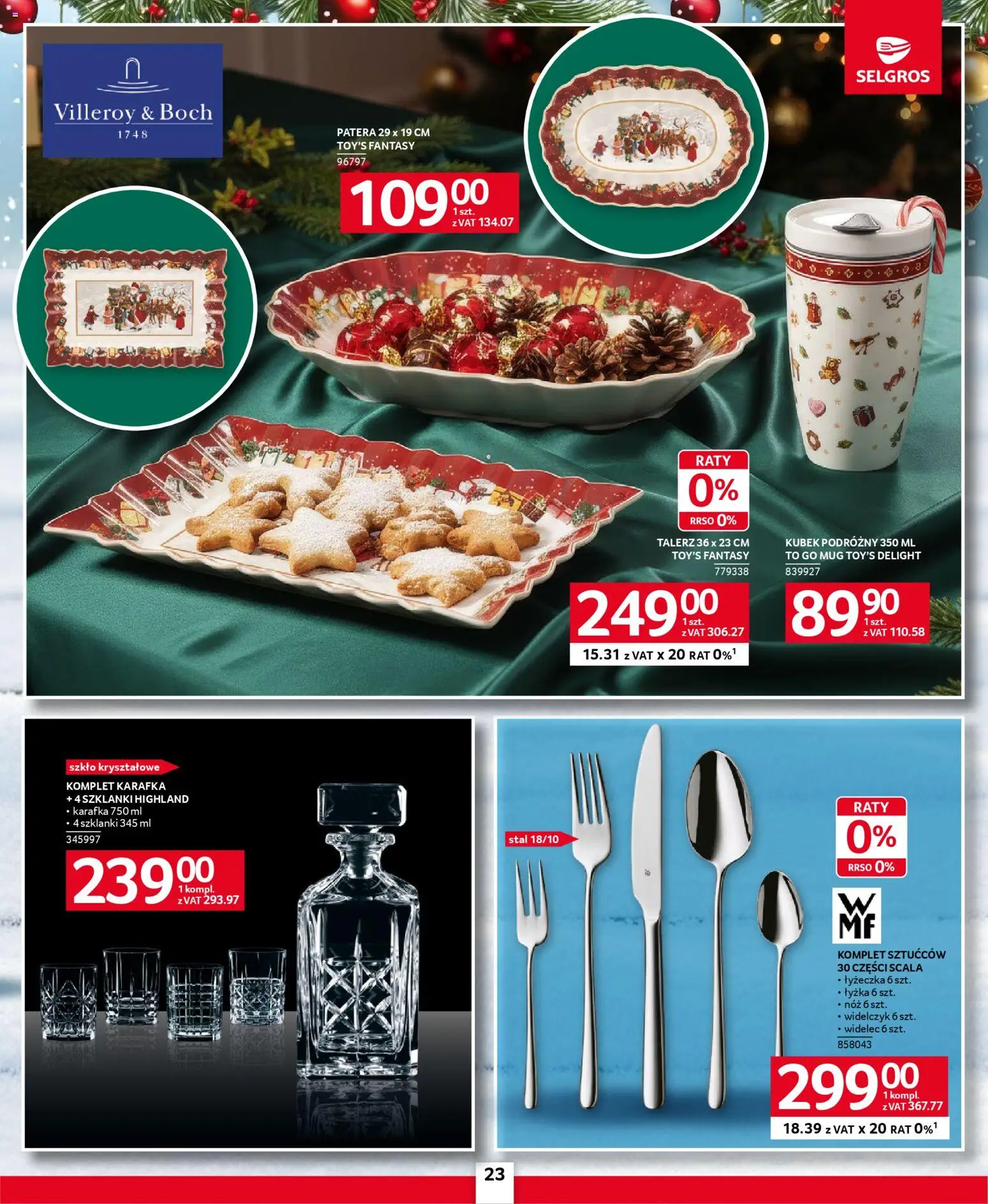 Selgros cash&carry Gazetka - Prezenty od 20.11.2025 | Strona: 19 | Produkty: Szklanki