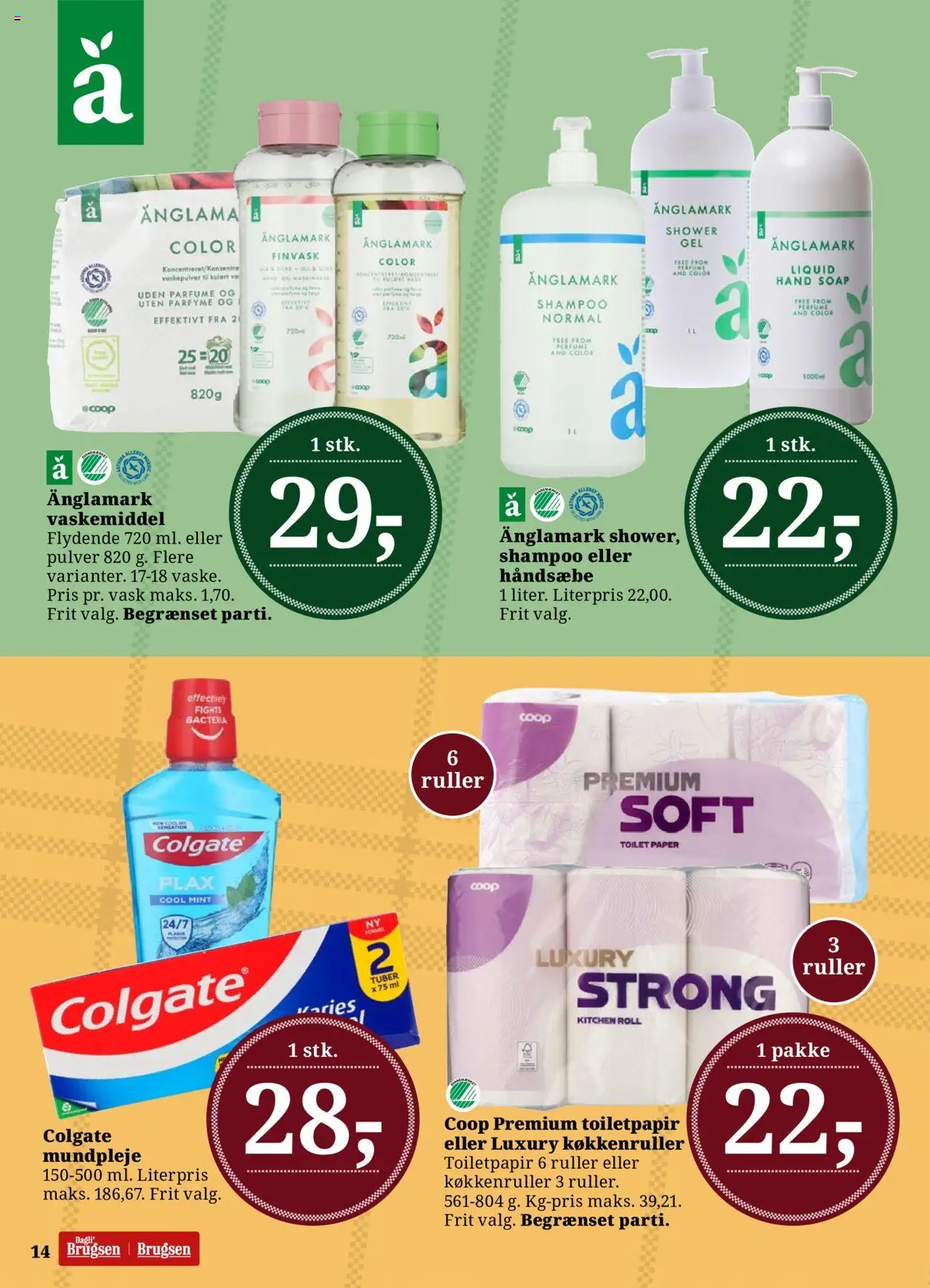 Dagli'Brugsen Tilbudsavis gyldig fra 04.07.2025 | Side: 15 | Produkter: Parfume, Shampoo, Vaskepulver, Toilet