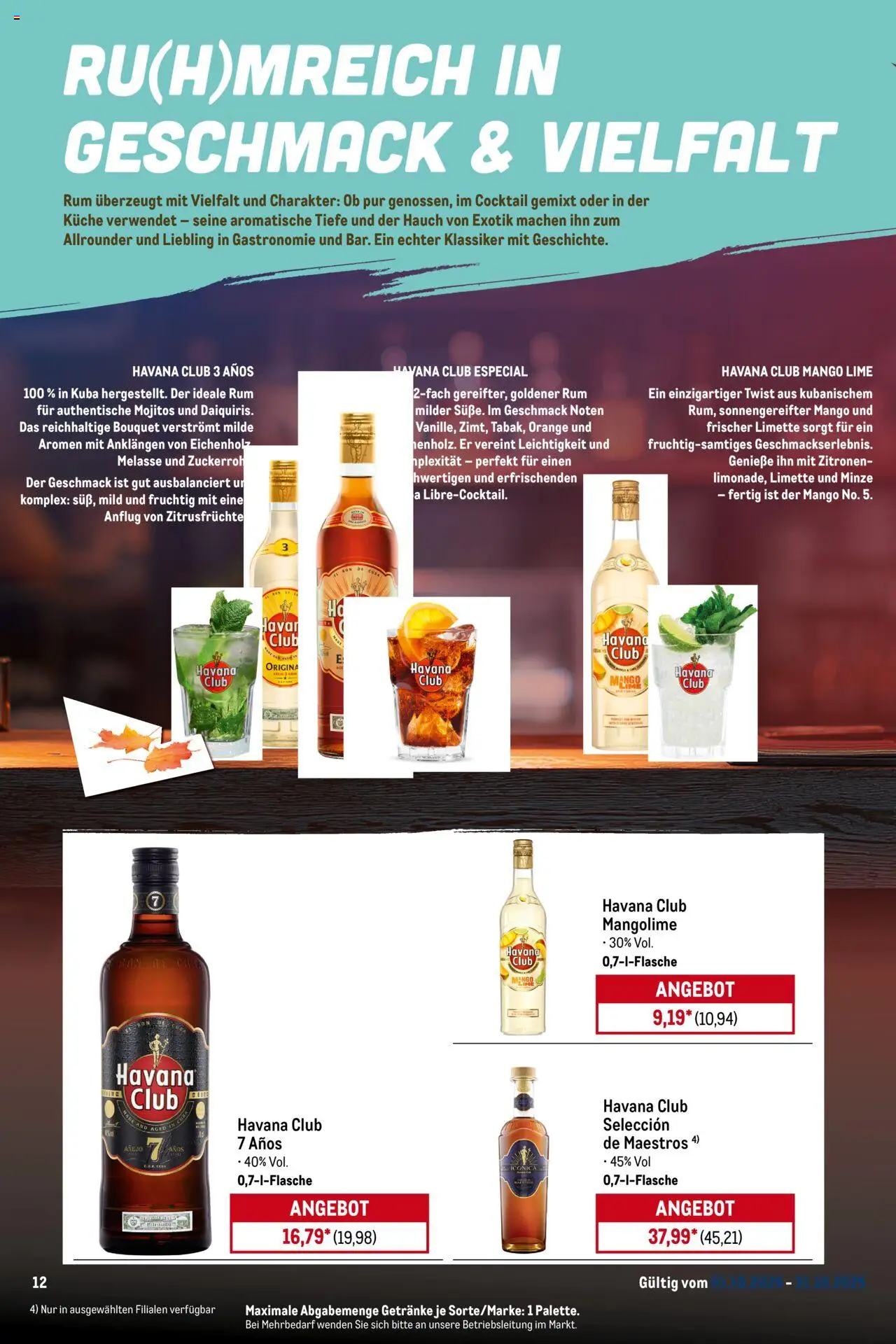 Metro Monats-Menü – gültig ab 01.10.2025 | Seite: 12 | Produkte: Küche, Mango, Limette, Zitronen