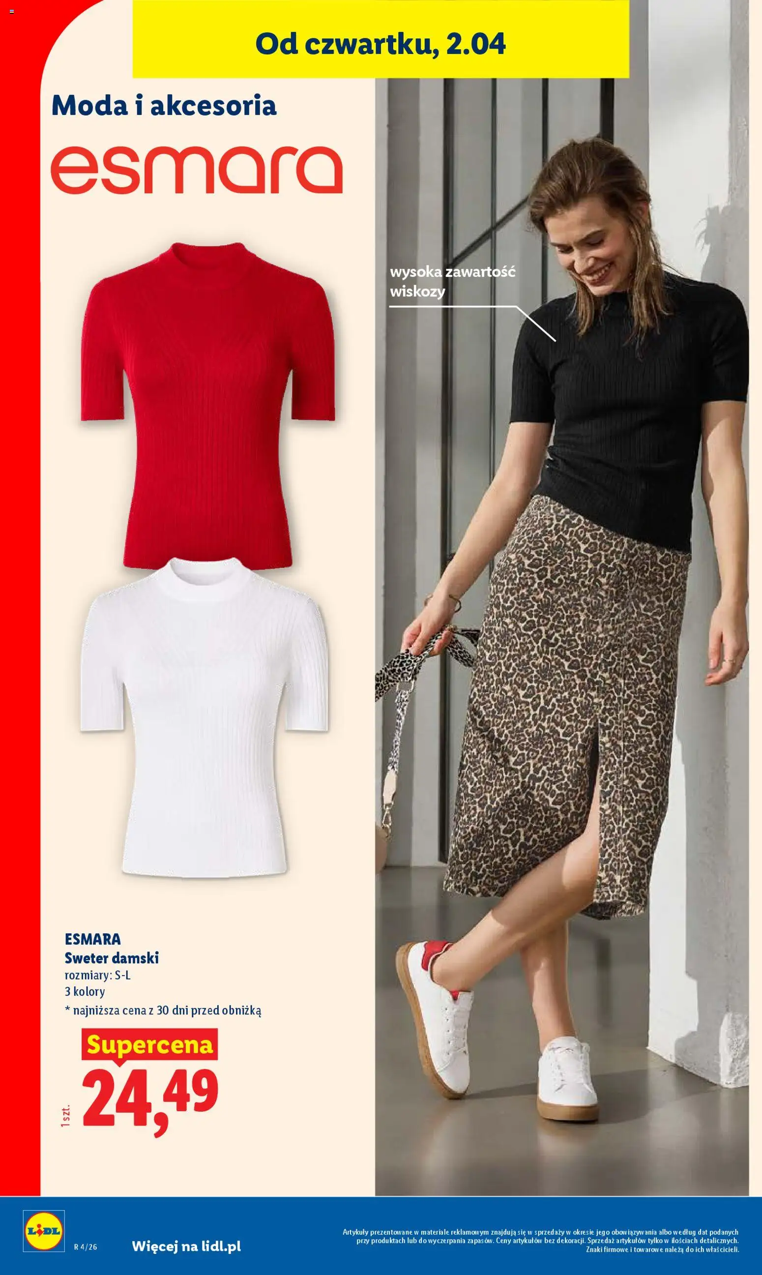 Lidl Katalog od 30.03.2026 | Strona: 46 | Produkty: Sweter