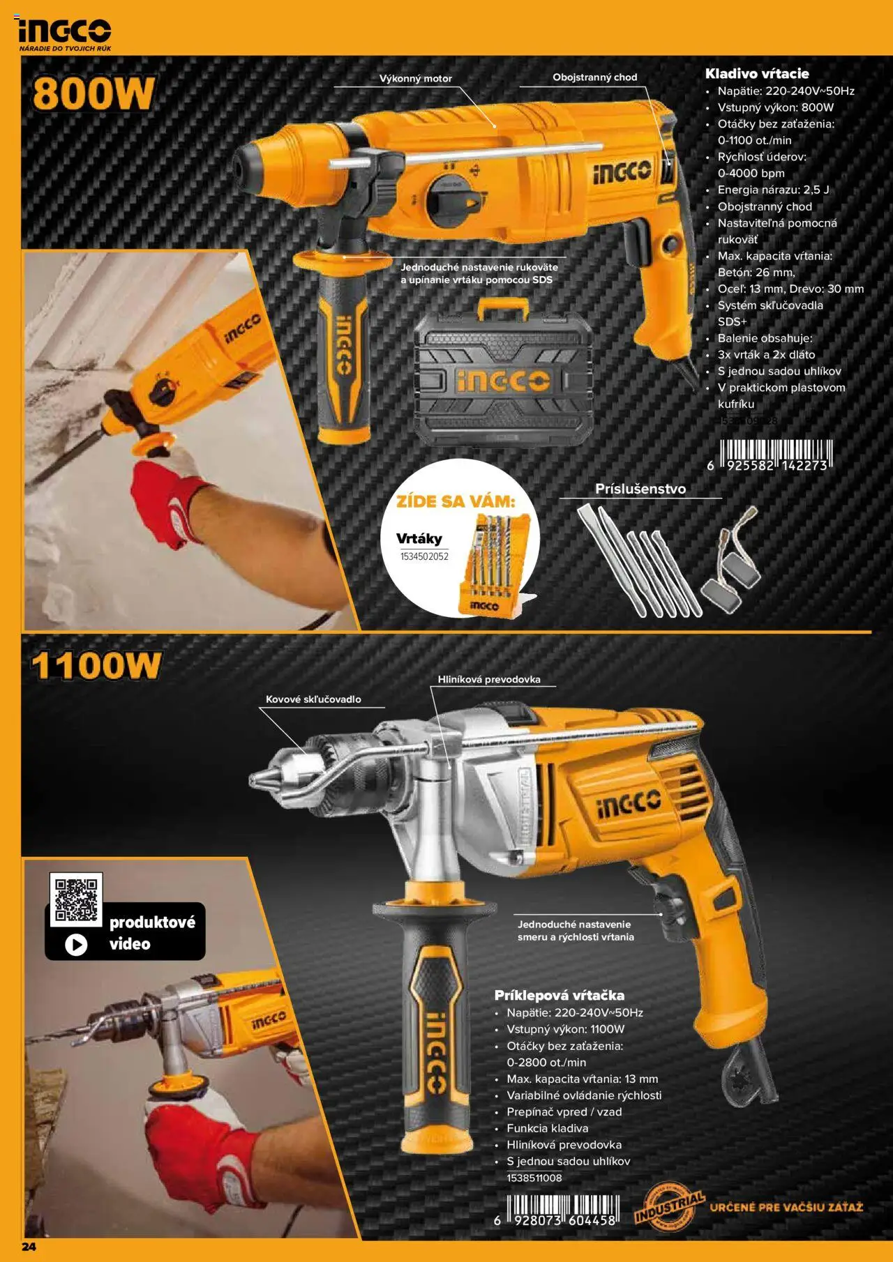Nové Kinekus akcie – leták je platný od 28.04.2025 | Strana: 24 | Produkty: Príklepová vŕtačka, Náradie, Vŕtačka
