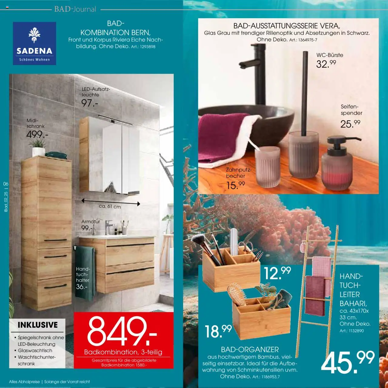 Zurbrüggen - Bad Spezial - gültig ab dem 11.06.2025 | Seite: 6 | Produkte: Schrank, Bad, Armatur, Spiegelschrank
