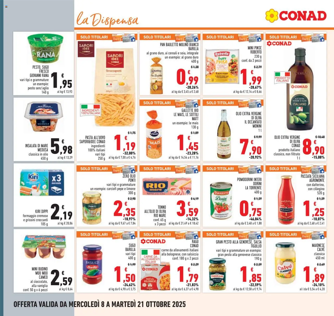 Volantino Conad del 08.10.2025 | Pagina: 12 | Prodotti: Limone, Ragú, Tonno, Olio extra vergine
