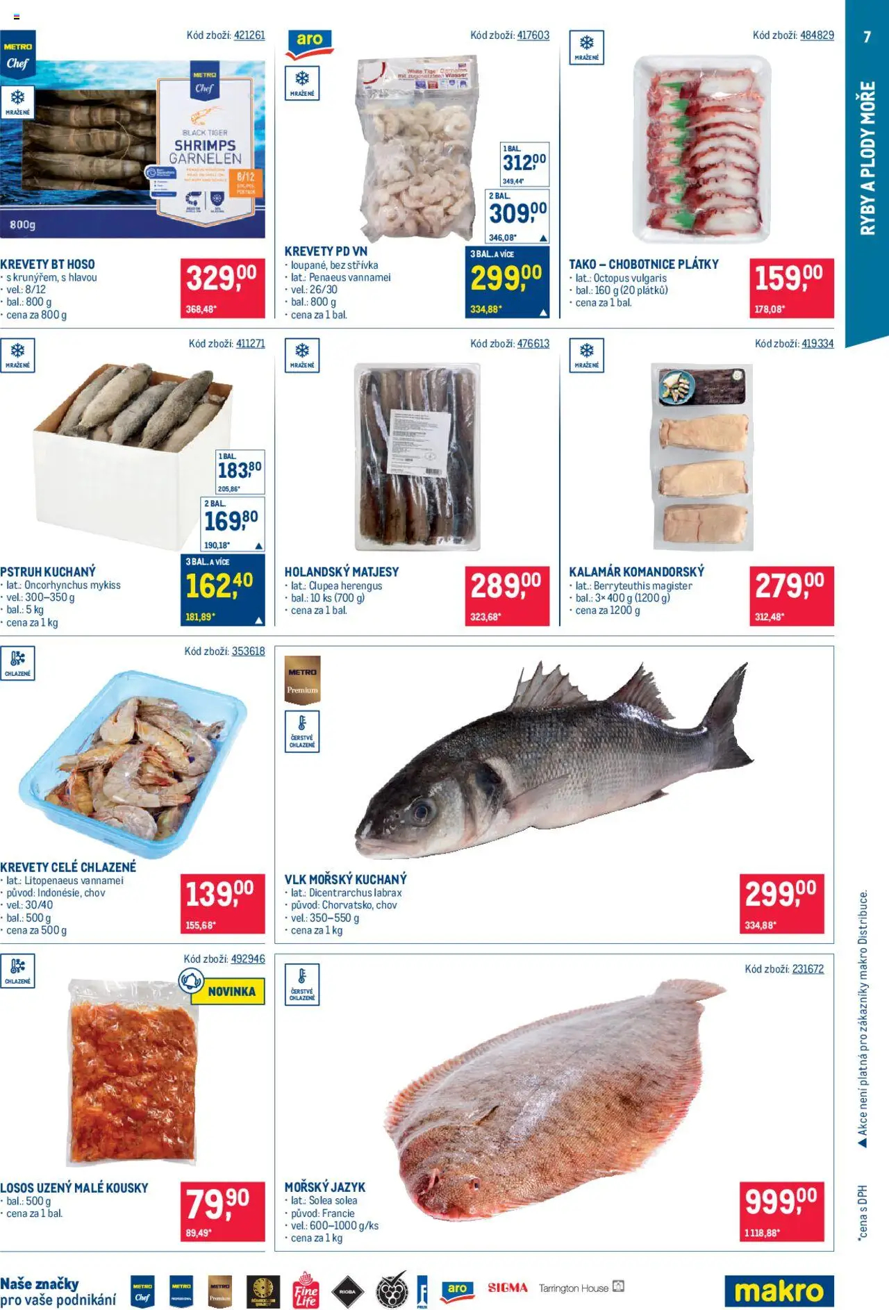 Makro leták - Gastronomie od 13.08.2025 | Strana: 7 | Produkty: Tiger, Magister, Chobotnice, Krevety