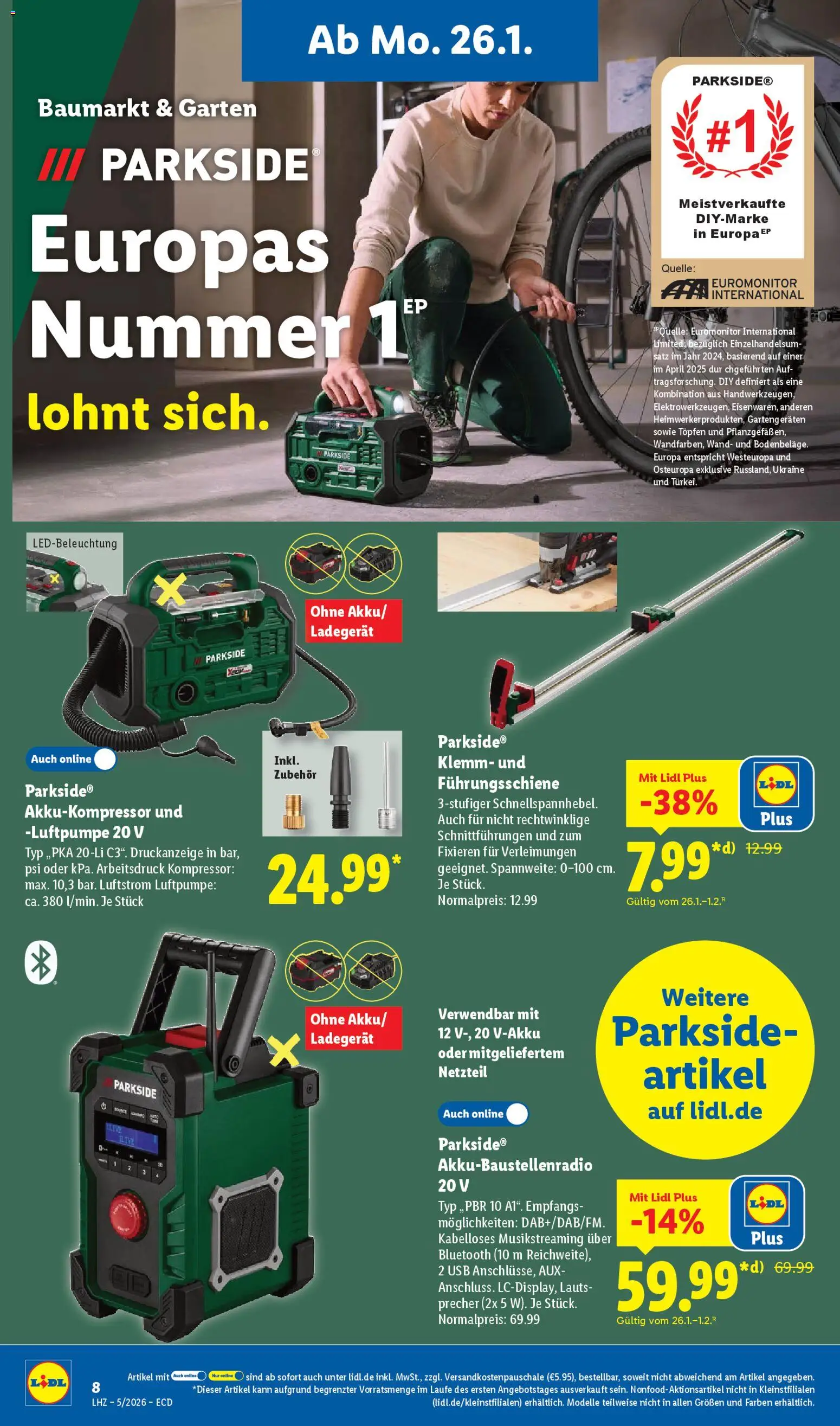 Lidl - Prospekt – gültig ab 26.01.2026 | Seite: 26 | Produkte: USB, Luftpumpe, Netzteil, Ladegerät