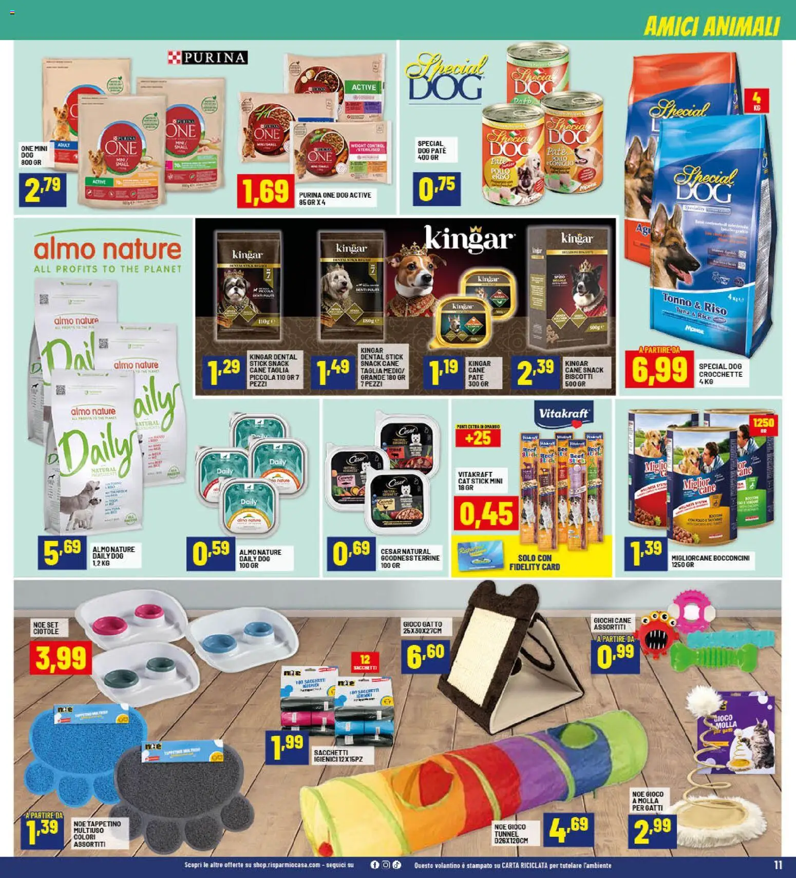 Volantino RisparmioCasa del 23.10.2025 | Pagina: 11 | Prodotti: Paté, Pollo, Biscotti, The