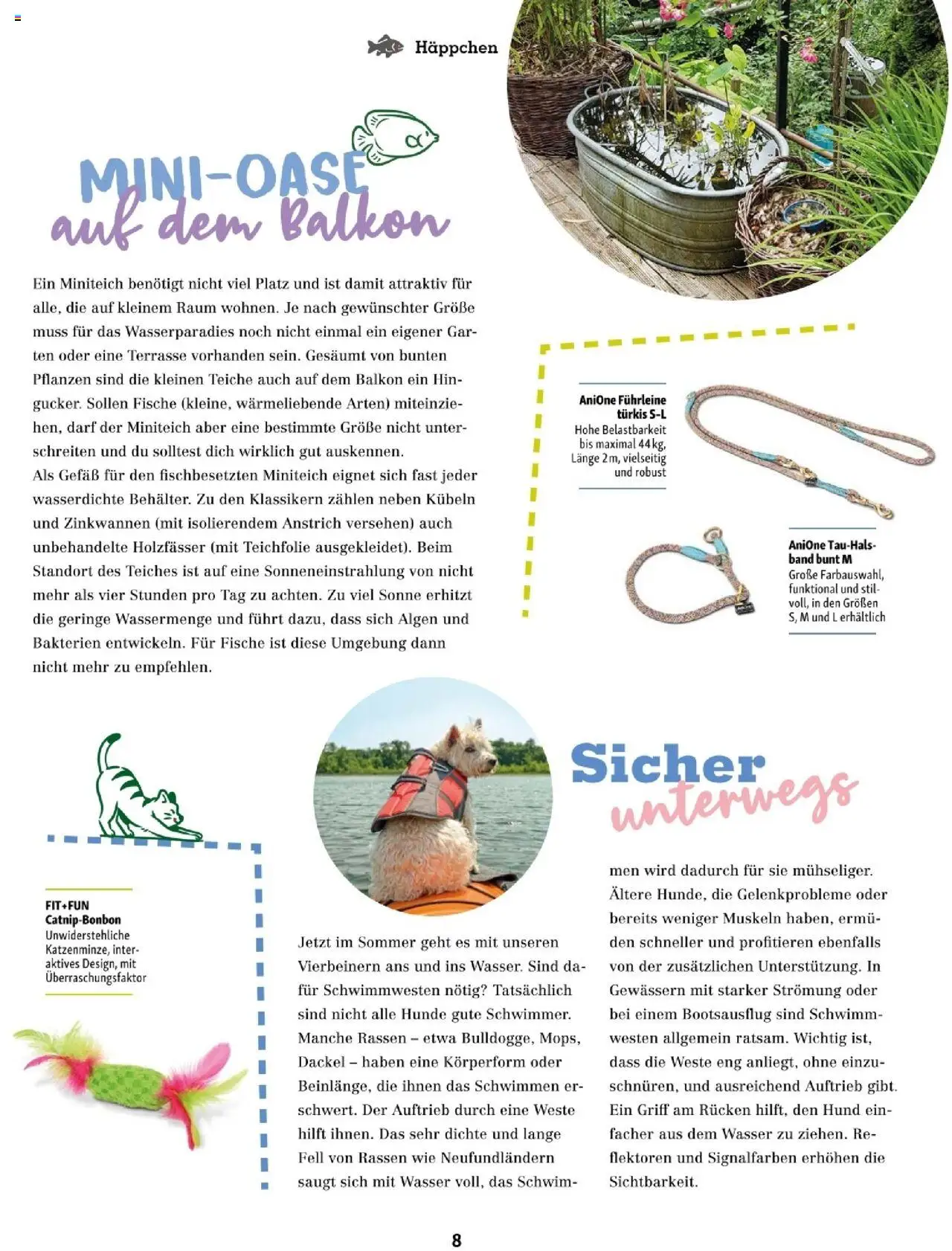 Fressnapf Friends 04/25 gültig ab 01.07.2025 | Seite: 8 | Produkte: Weste, Wasser