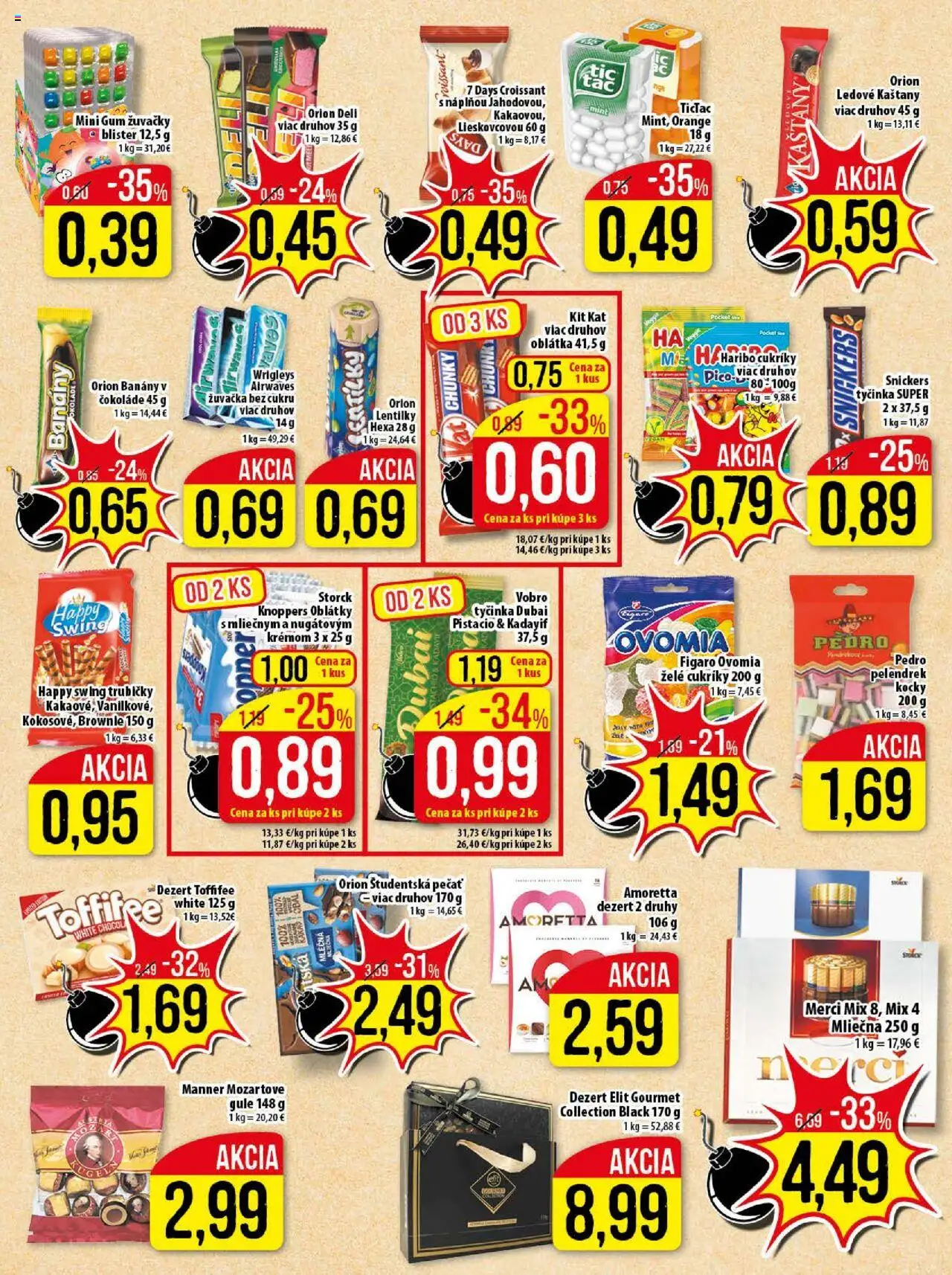 Klas leták │ platný od 11.08.2025 | Strana: 9 | Produkty: Croissant, Toffifee, Cukríky, Študentská pečať