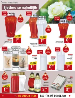LAMPION ALBA maxl, crveni, kom, Maxl red candle lantern - Pregled kataloga iz trgovine Konzum, vrijedi od 15.10.2025 | Stranica: 34