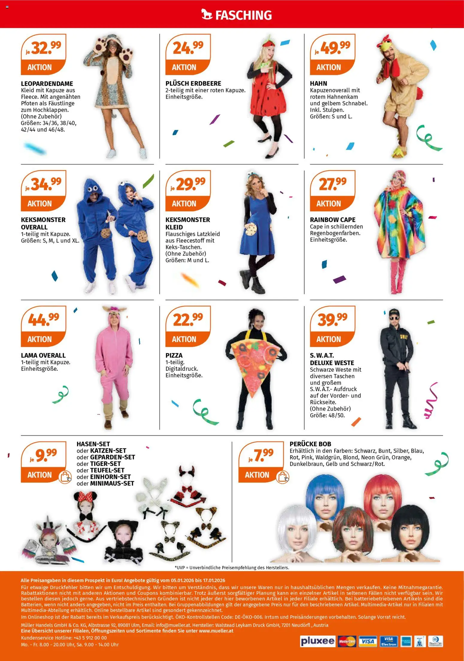 Müller Spielwaren für Groß und Klein gültig ab 05.01.2026 | Seite: 4 | Produkte: Weste, Overall, Uhr, Pizza