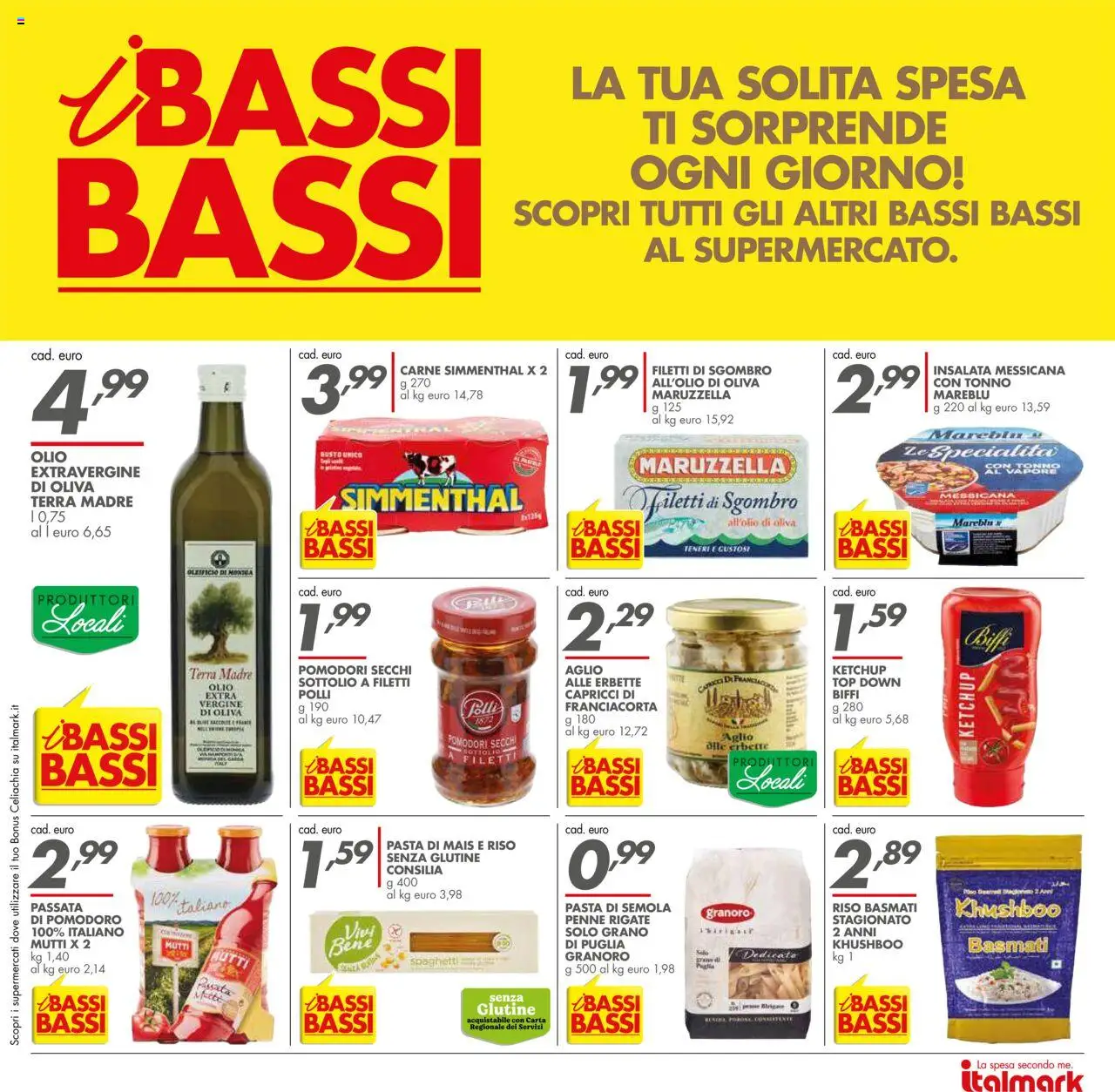 Volantino Italmark del 06.08.2025 | Pagina: 17 | Prodotti: Olio, Aglio, Pasta, Passata di pomodoro