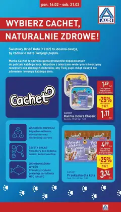 Pogląd oferty "Aldi Gazetka - Dzień kota" - ważna od 16.02.2026