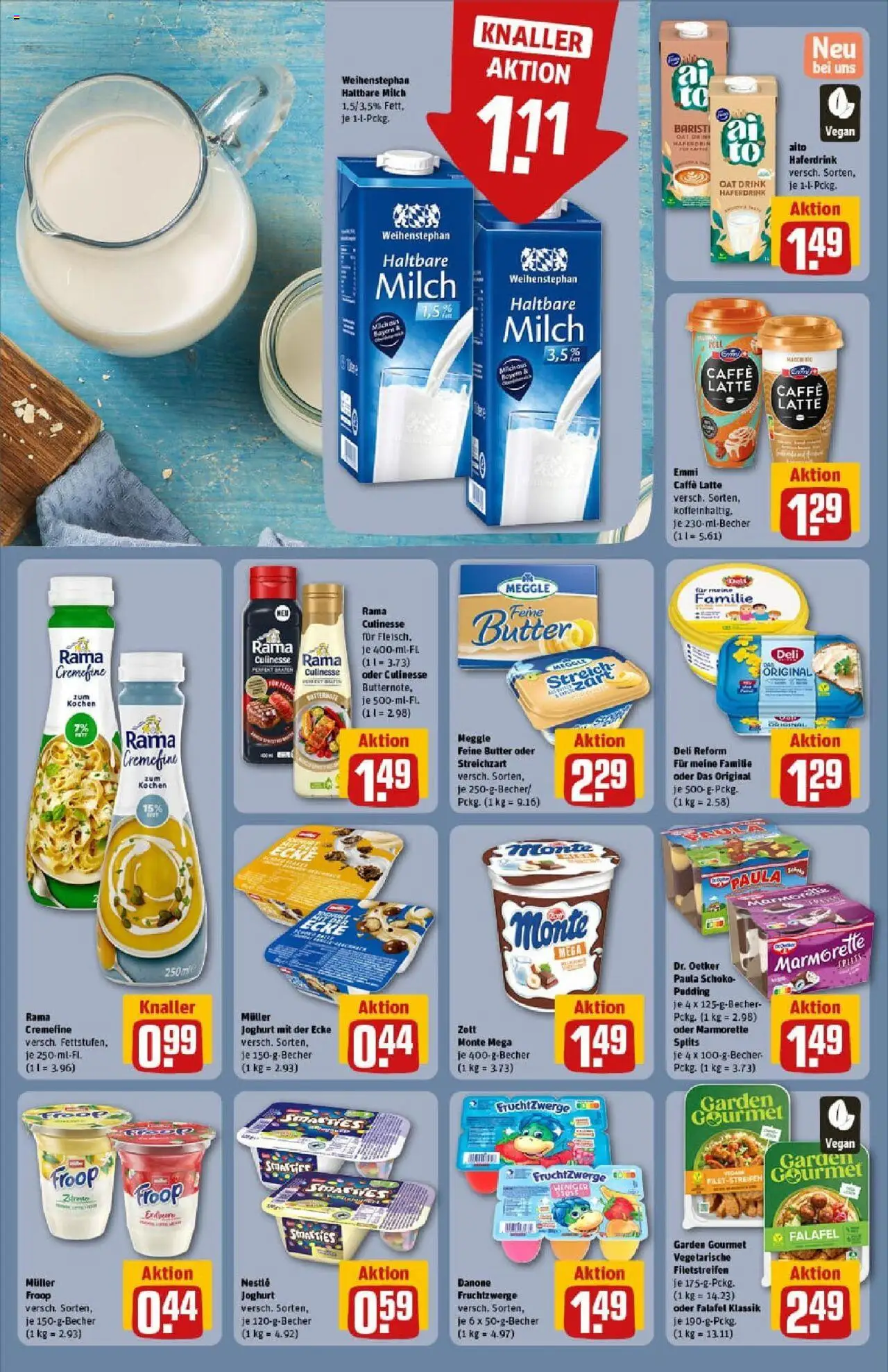 Rewe prospekt Elsterwerda	 - gültig ab dem 24.08.2025 | Seite: 16 | Produkte: Margarine, Rama, Haltbare milch, Haferdrink