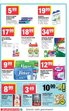 Pogląd oferty "Spar Gazetka - Eurospar" - ważna od 04.02.2026 | Strona: 14 | Produkty: Aloes, Fairy, Pasta do zębów, Ręcznik papierowy