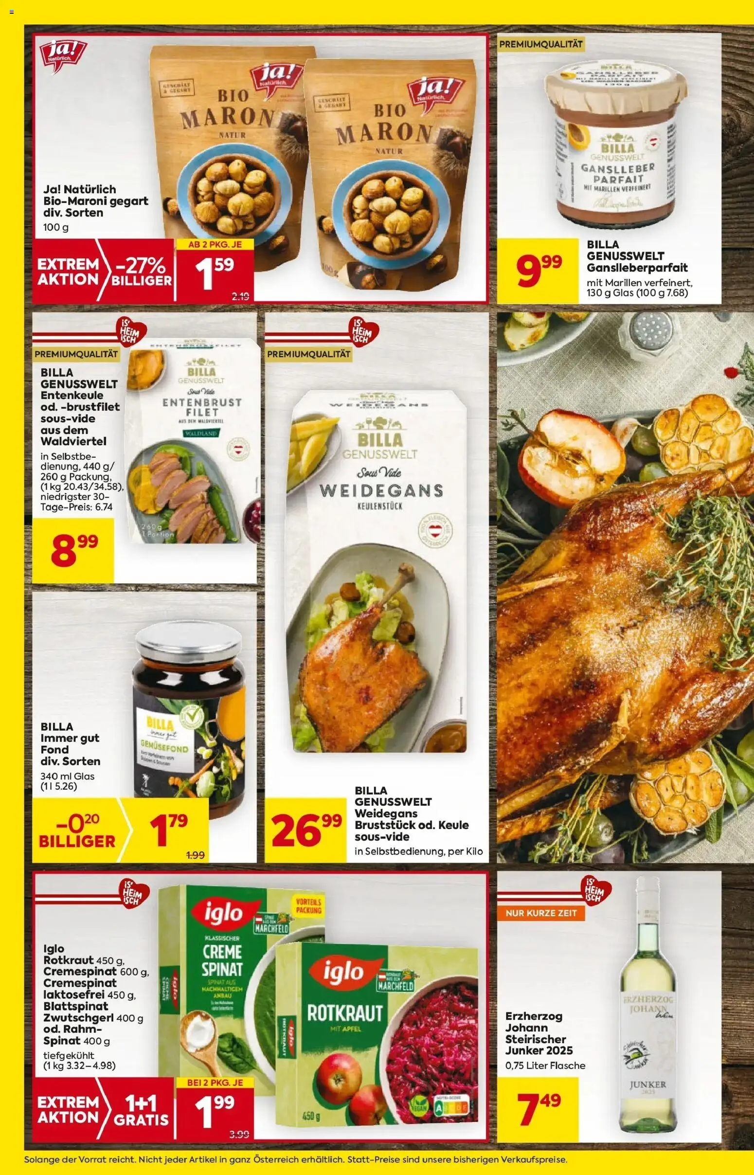 Billa Flugblatt - Stoob, Hornstein, Guessing gültig ab 30.10.2025 | Seite: 10 | Produkte: Creme, Äpfel