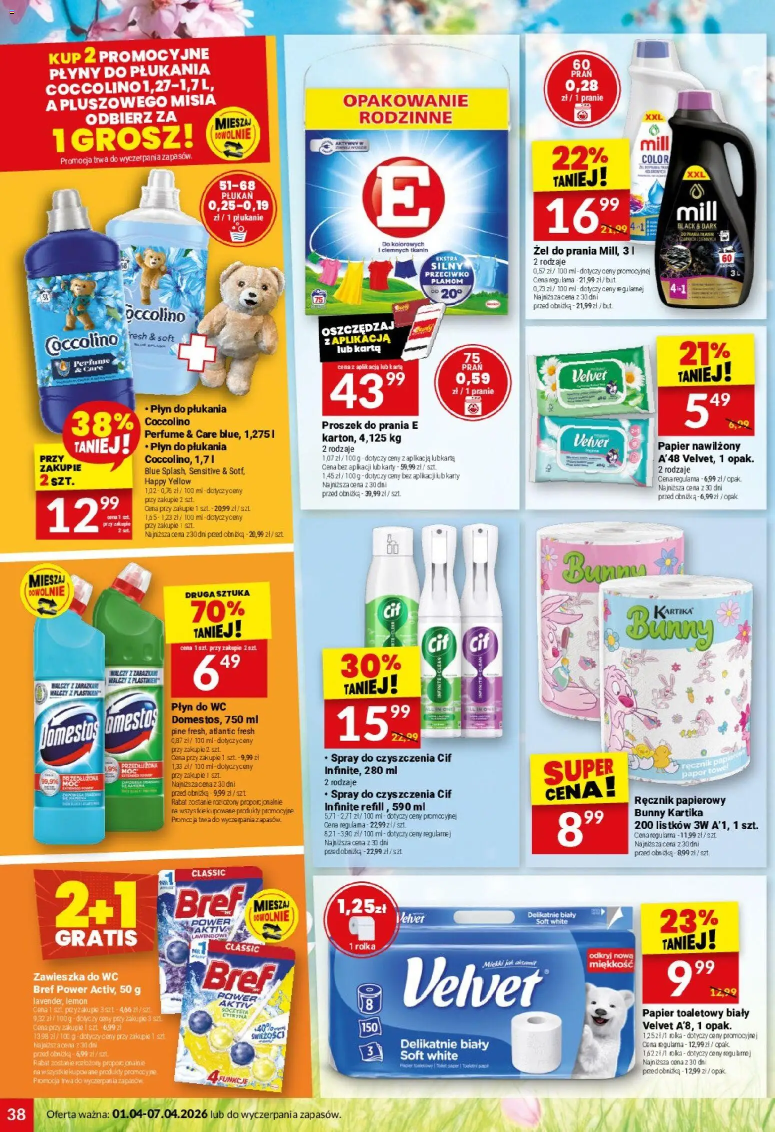 Twój Market gazetka od 01.04.2026 | Strona: 38 | Produkty: Cytryna, Karta, Papier toaletowy, Coccolino