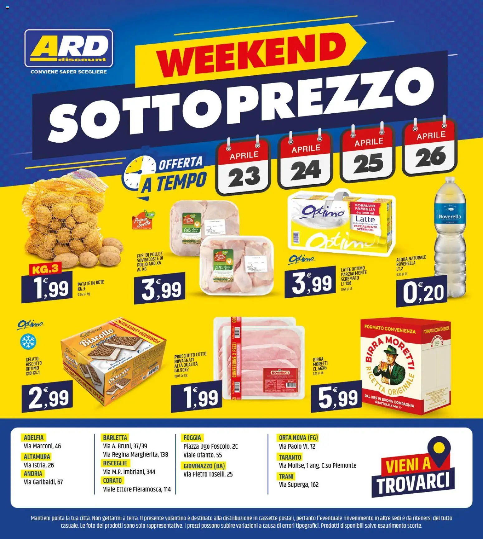 Volantino ARD Discount del 16.04.2026 | Pagina: 20 | Prodotti: Panna, Gelato, Acqua, Prosciutto