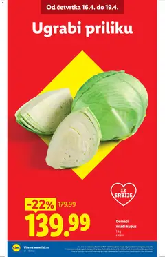Domaći mladi kupus, 1 kg - pregled Lidl kataloga - važi od 16.04.2026 | Strana: 2