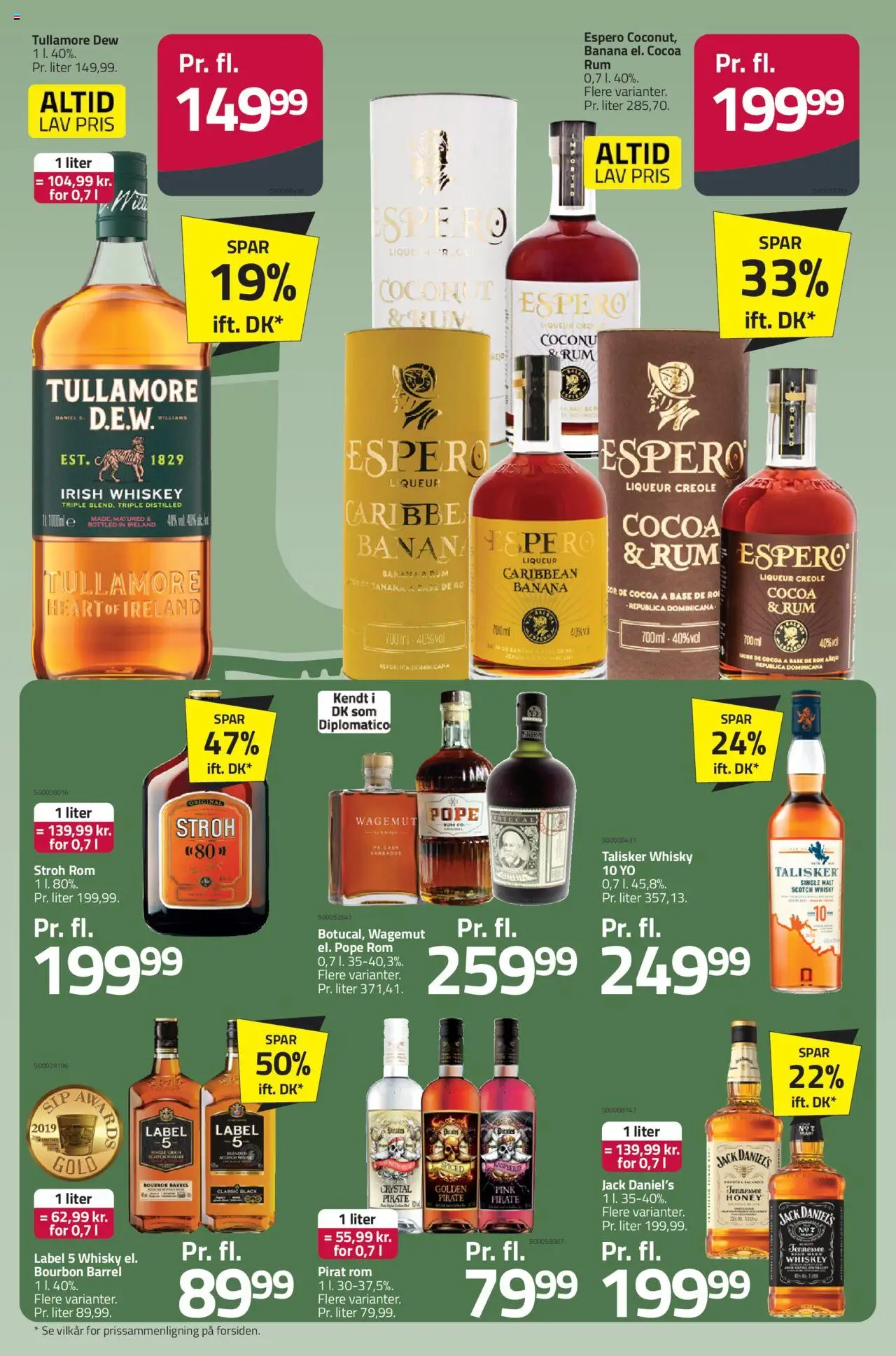 Fleggaard tilbudsavis – gyldig fra 08.10.2025 | Side: 33 | Produkter: Bourbon, Whisky, Rom, Søm