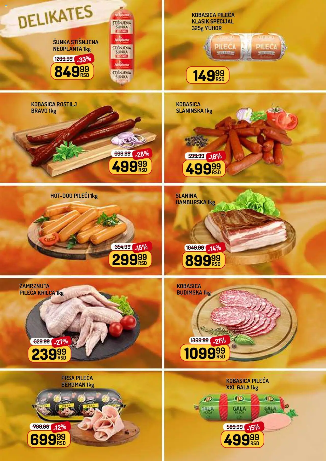 Aman katalog - važi od 03.10.2025 | Strana: 2 | Proizvode: Šunka, Slanina, Kobasica, Roštilj