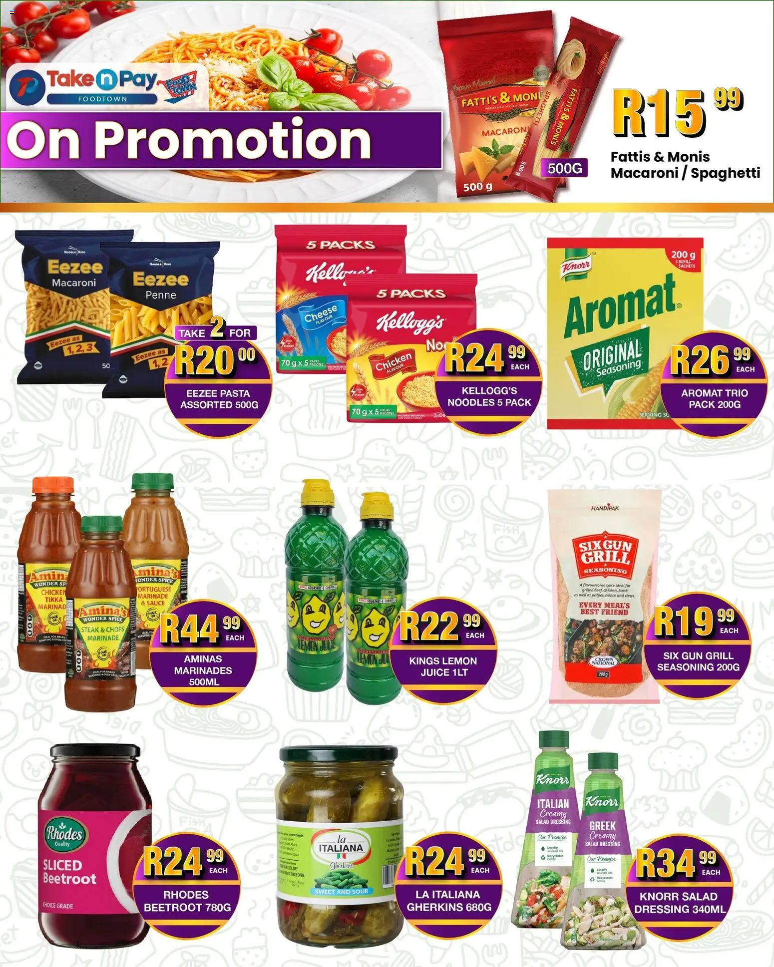 New Take n Pay catalogue – valid from 19.01.2026 | Page: 3 | Products: Oven, Noodles, Aromat, Sauce
