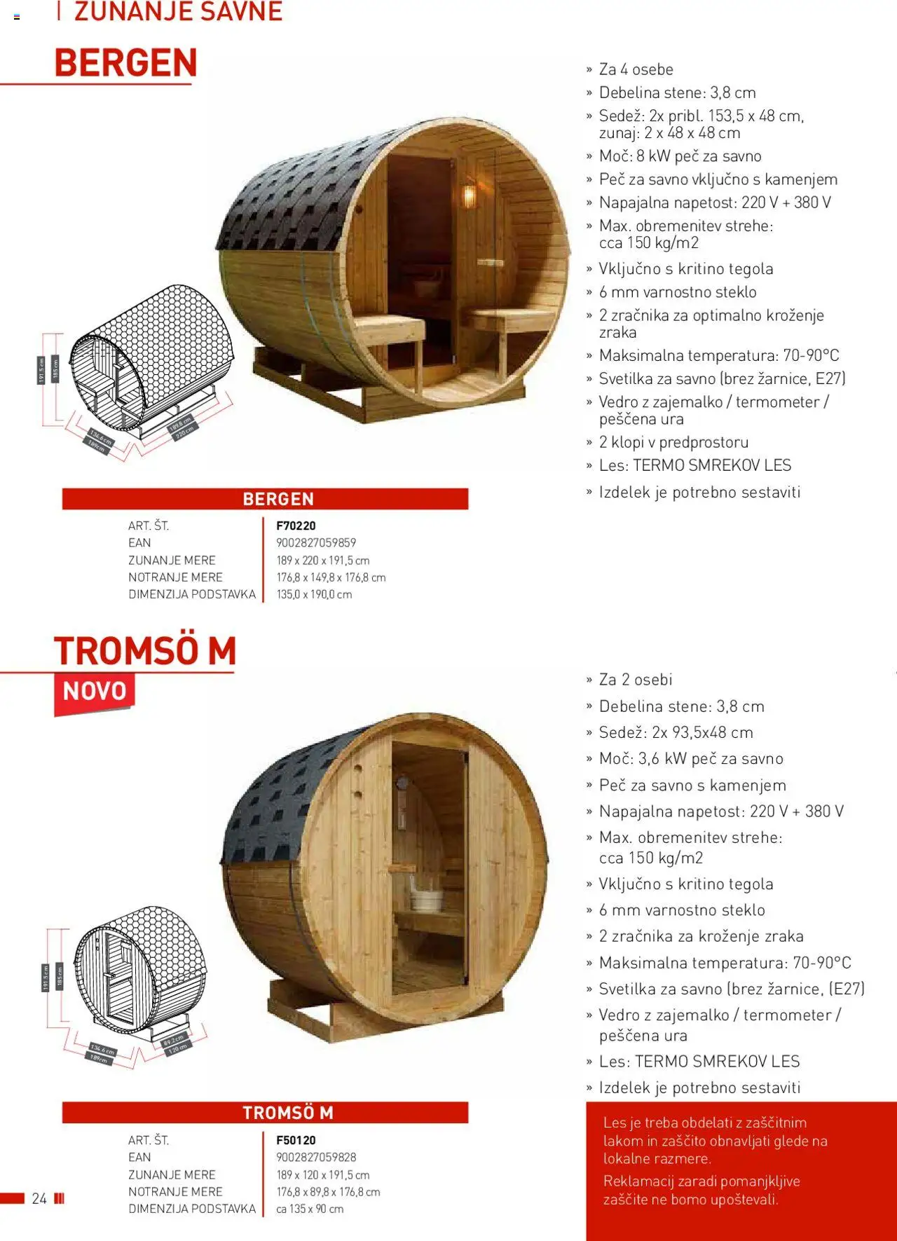 Bauhaus katalog wellness │ velja od 01.01.2025 | Stran: 24 | Izdelki: Ura, Termometer, Svetilka, Vedro