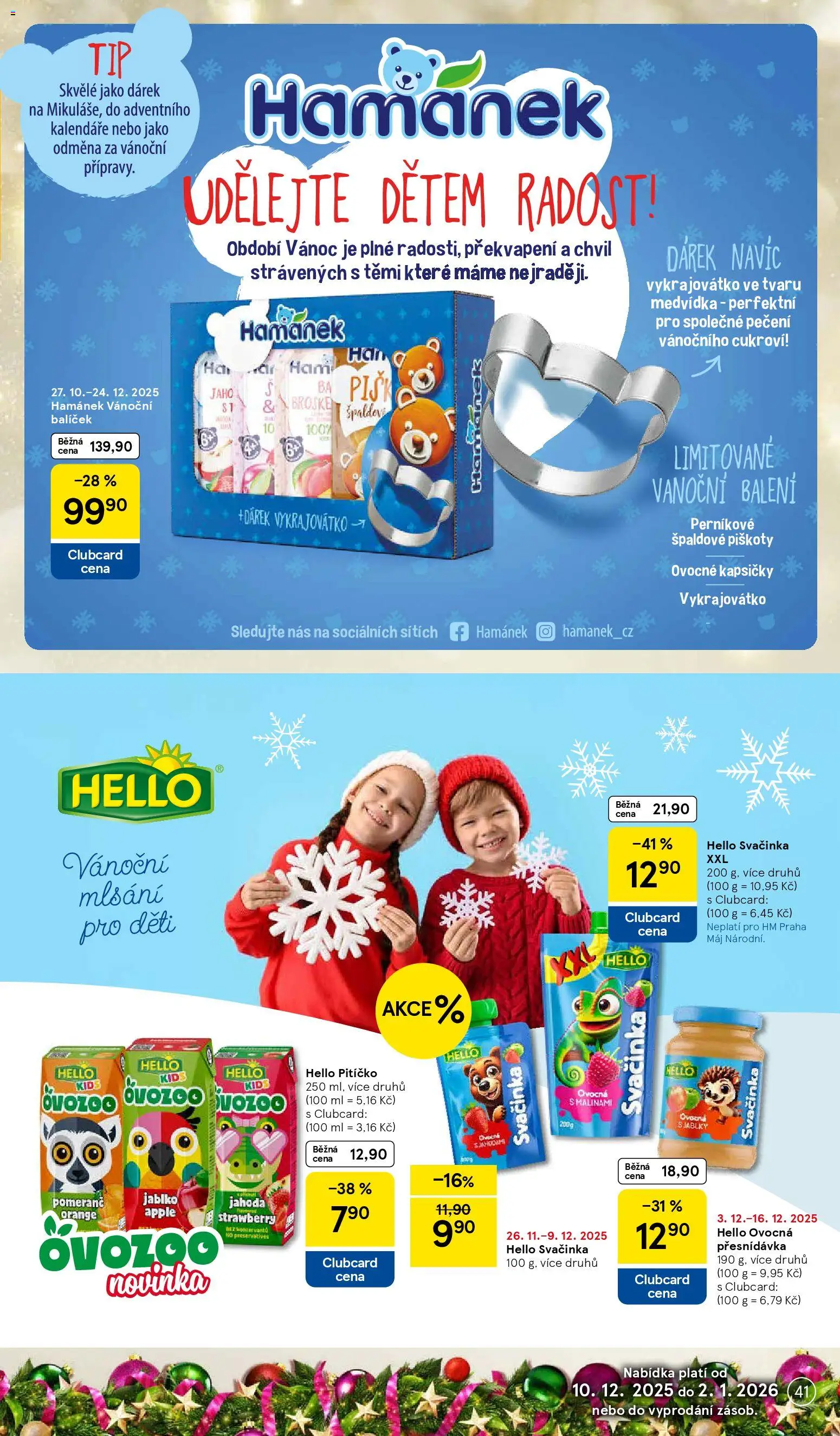 Tesco katalog od 25.11.2025 | Strana: 41 | Produkty: Vykrajovátko, Apple, Hamánek, Cukroví
