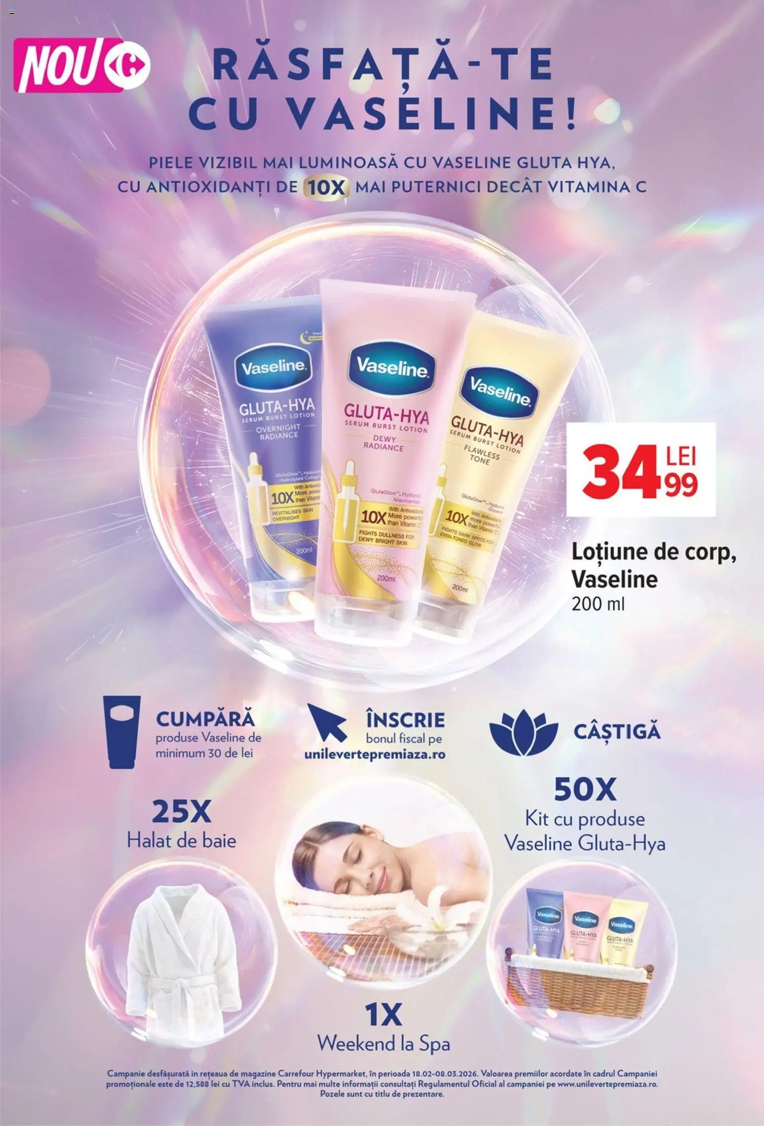 Noul catalog Carrefour – valabil de la 25.02.2026 | Pagină: 38 | Produse: Serum, Halat de baie