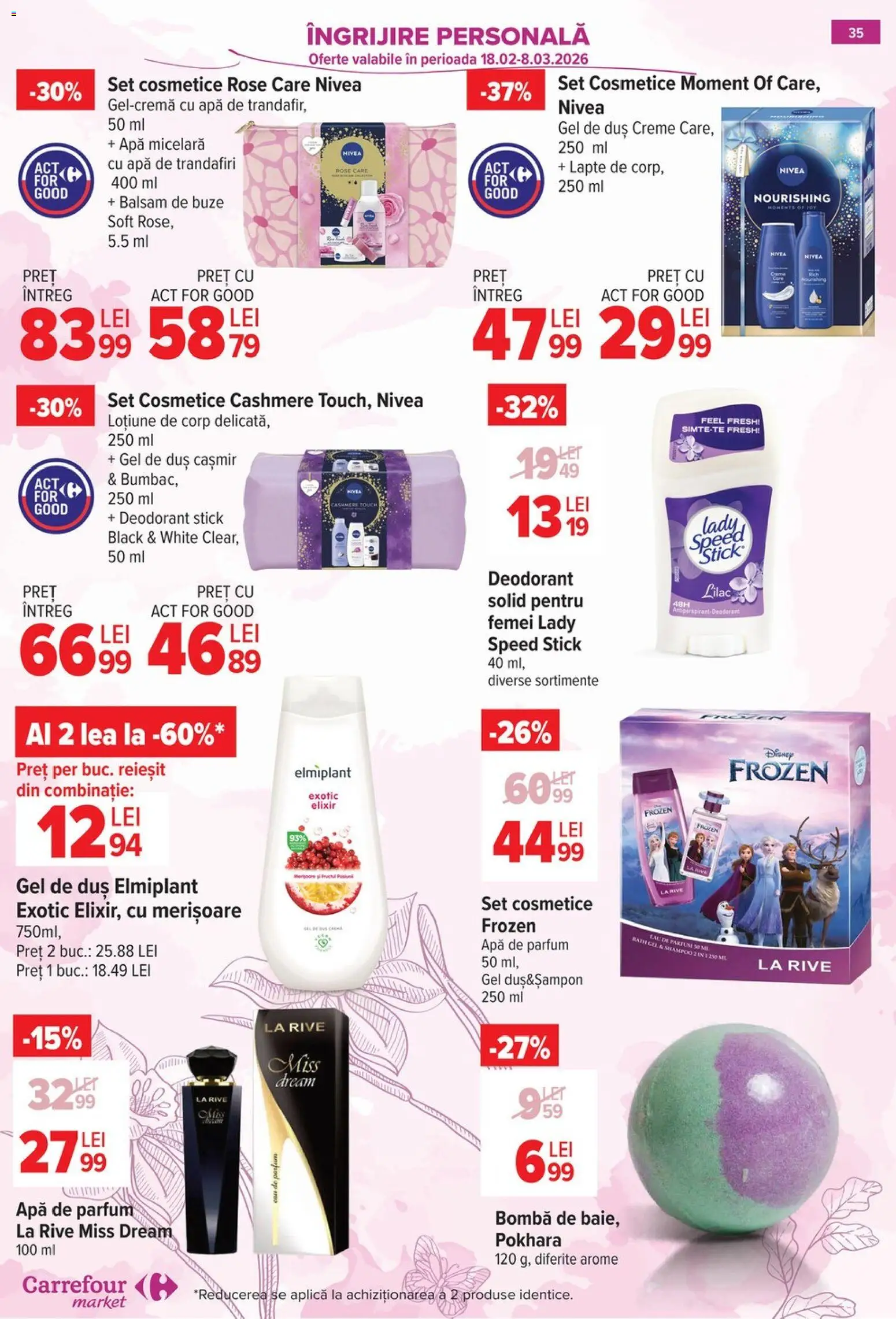 Noul catalog Carrefour – valabil de la 25.02.2026 | Pagină: 38 | Produse: Serum, Halat de baie